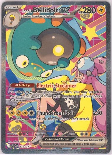 Iono's Bellibolt EX Special Illustration Rare (279) 2026 Pokemon Asc EN-Ascended Heroes