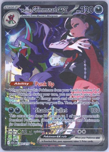 Marnie's Grimmsnarl EX Special Illustration Rare (287) 2026 Pokemon Asc EN-Ascended Heroes