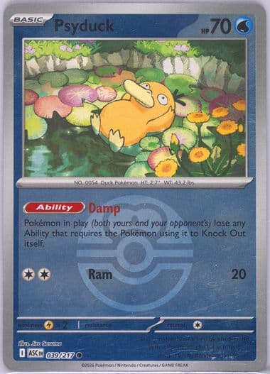 Psyduck Poke Ball Reverse Holo (039) 2026 Pokemon Asc EN-Ascended Heroes