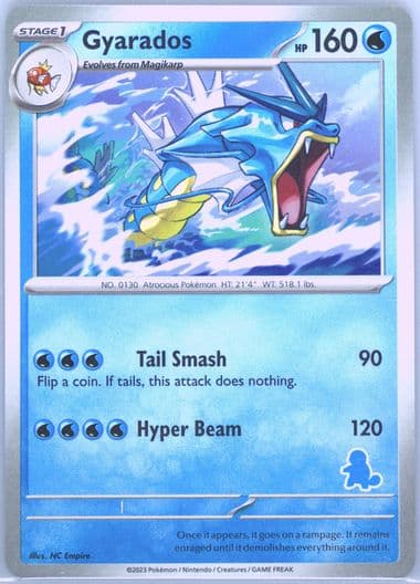 Gyarados French Back Error 2023 Pokemon My First Battle-Squirtle Deck