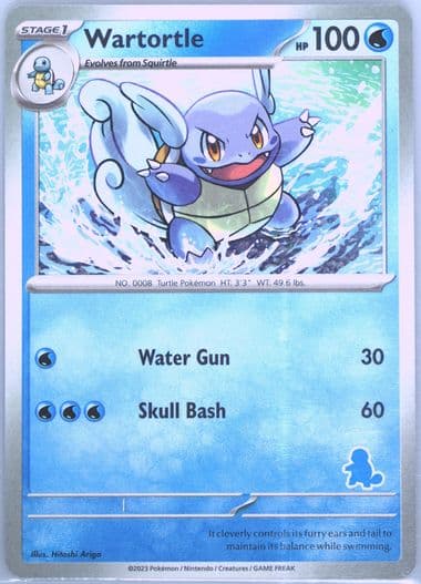 Wartortle French Back Error 2023 Pokemon My First Battle-Squirtle Deck