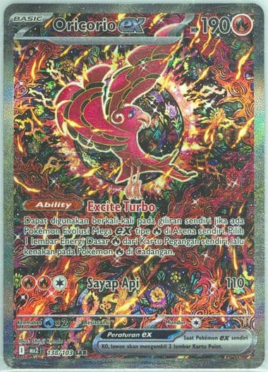 Oricorio EX Special Art Rare (138) 2025 Pokemon Indonesian MA2 I-Blue Blaze