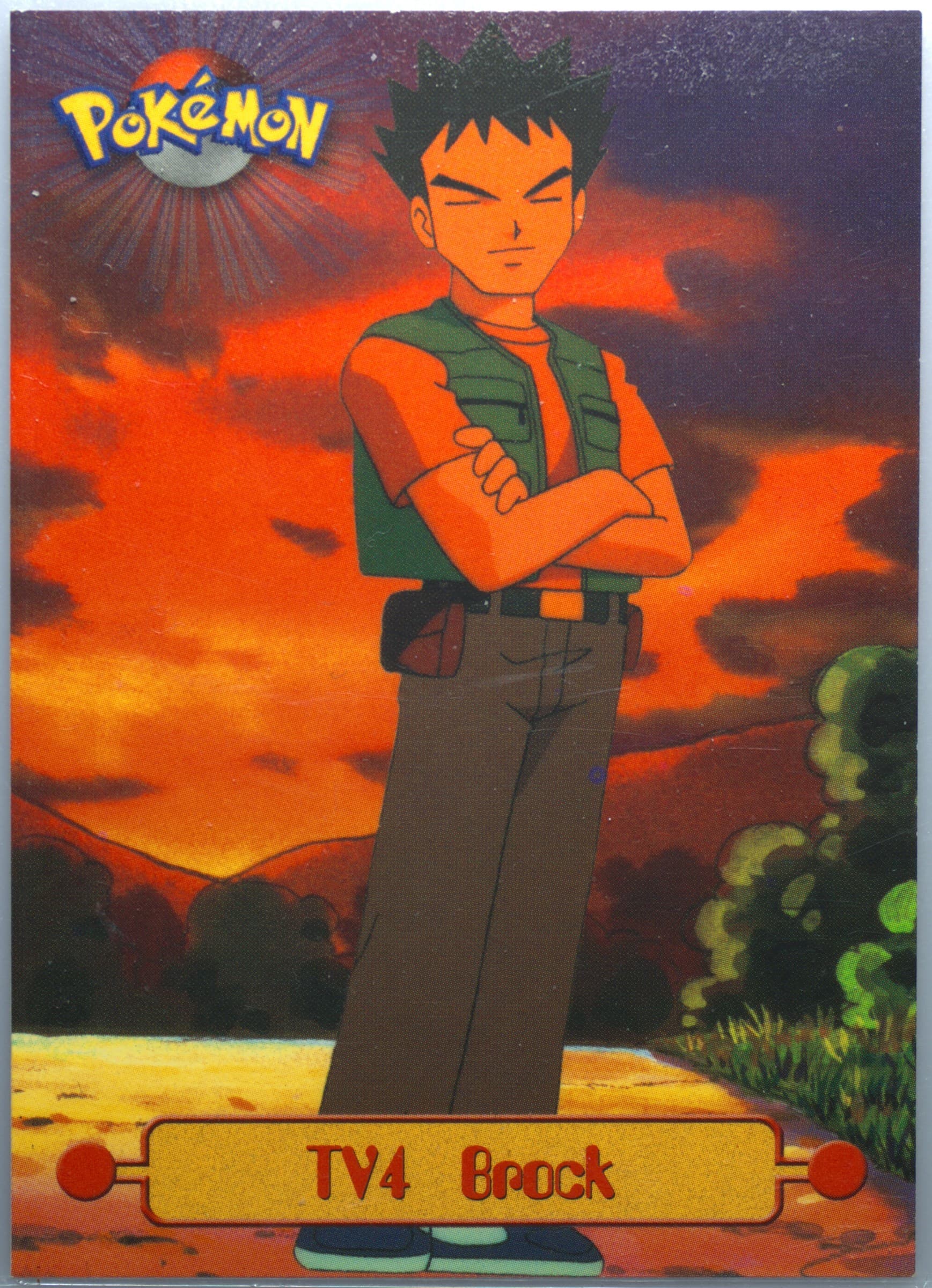 Brock (TV4) 1999 Topps Pokemon Series 1 Character Cards