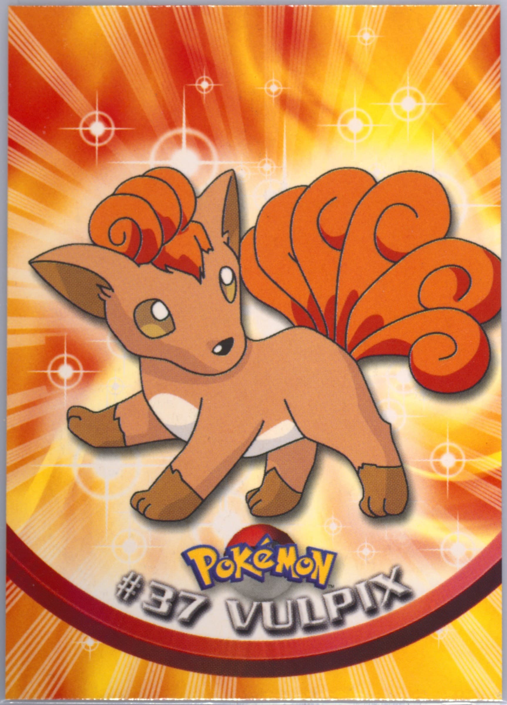 Vulpix (37) 1999 Topps Pokemon TV