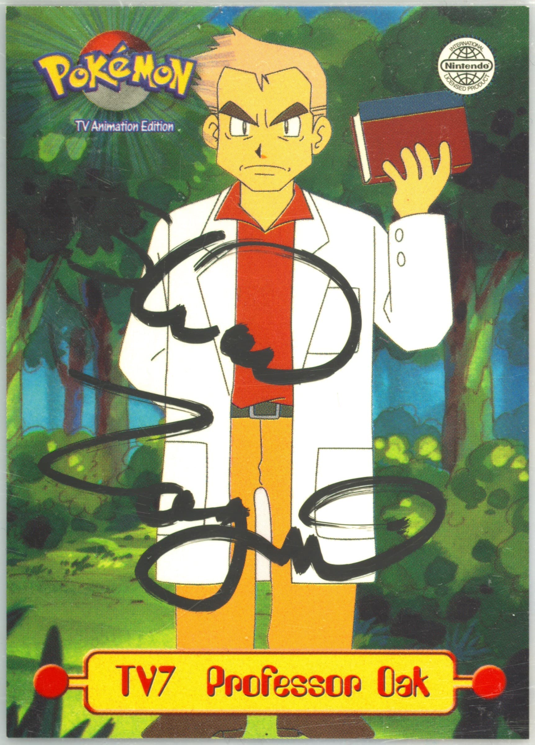 Professor Oak (TV7) 1999 Topps Pokemon Series 1 Character Cards