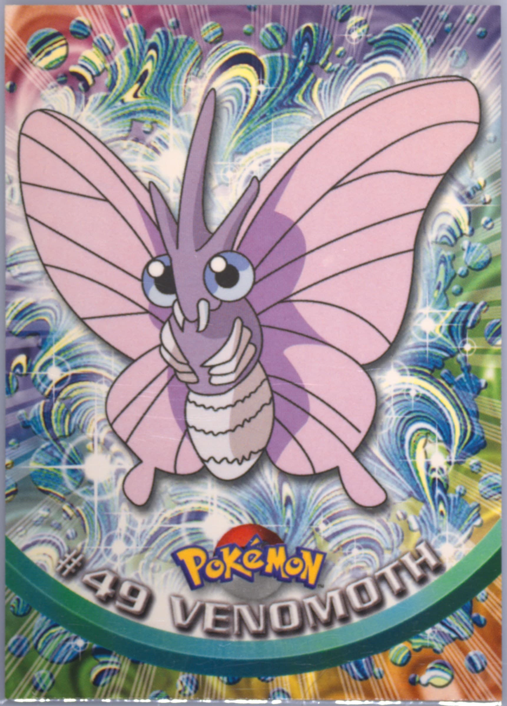 Venomoth (49) 1999 Topps Pokemon TV