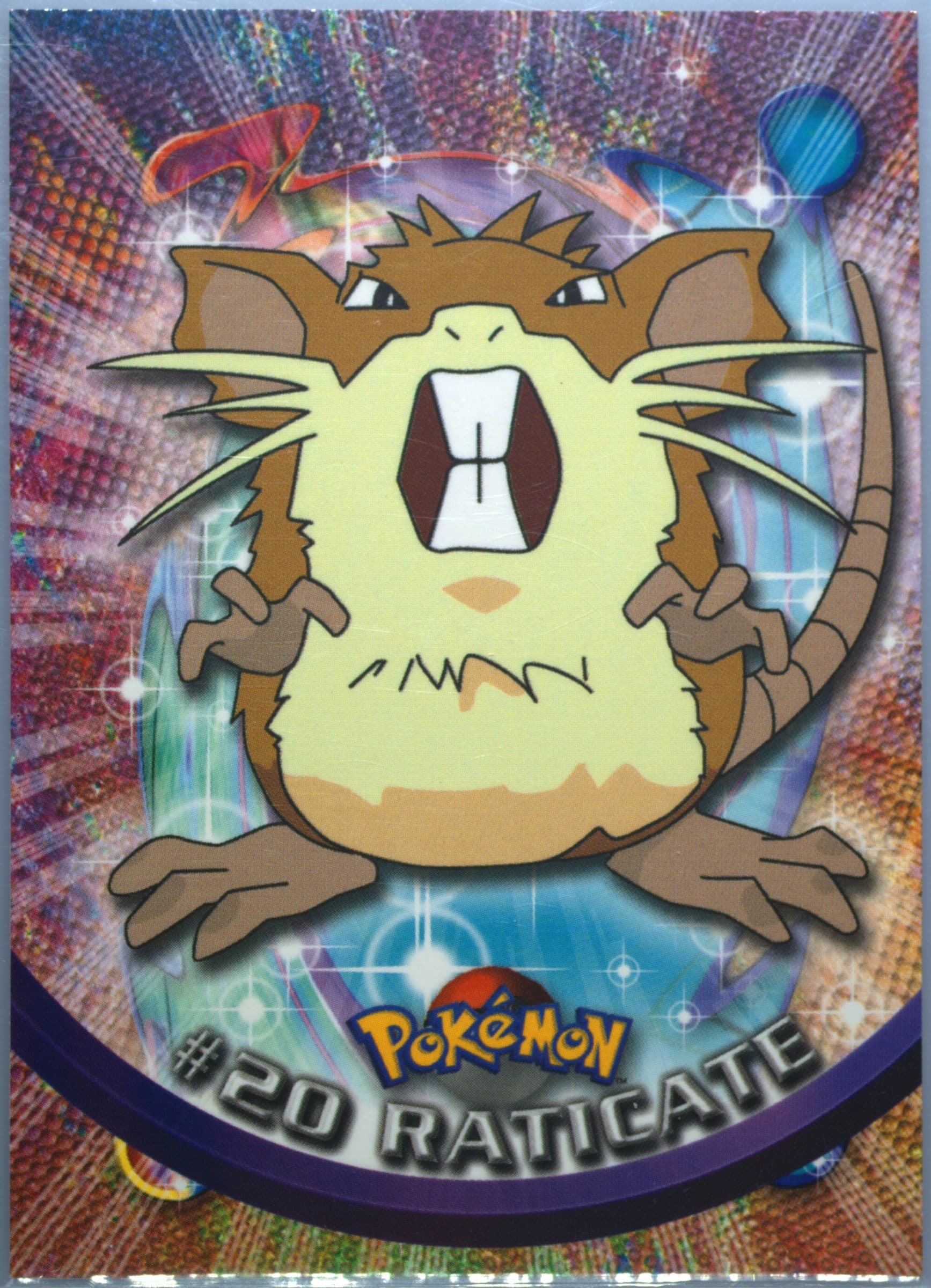 Raticate (20) 1999 Topps Pokemon TV
