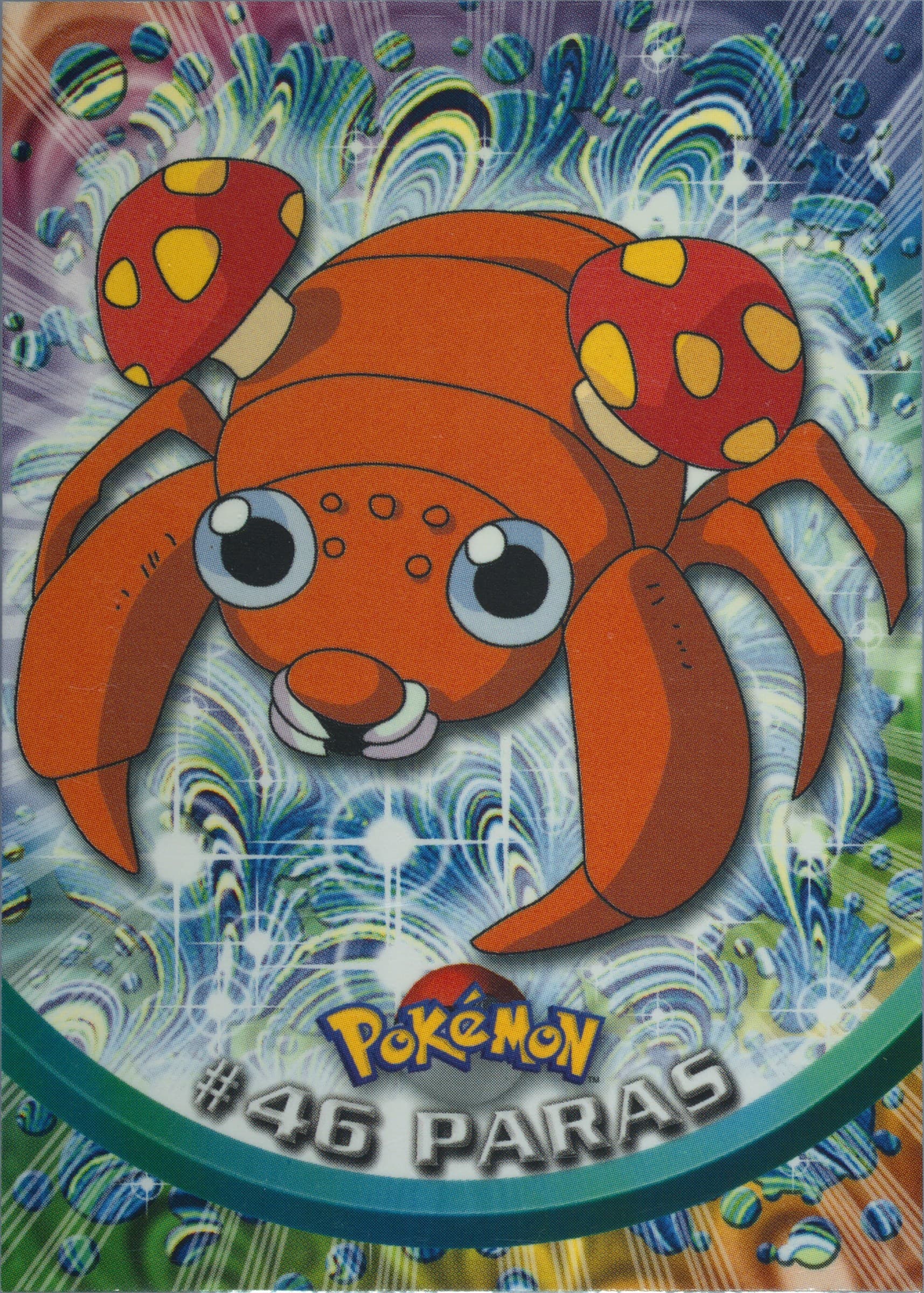 Paras (46) 1999 Topps Pokemon TV