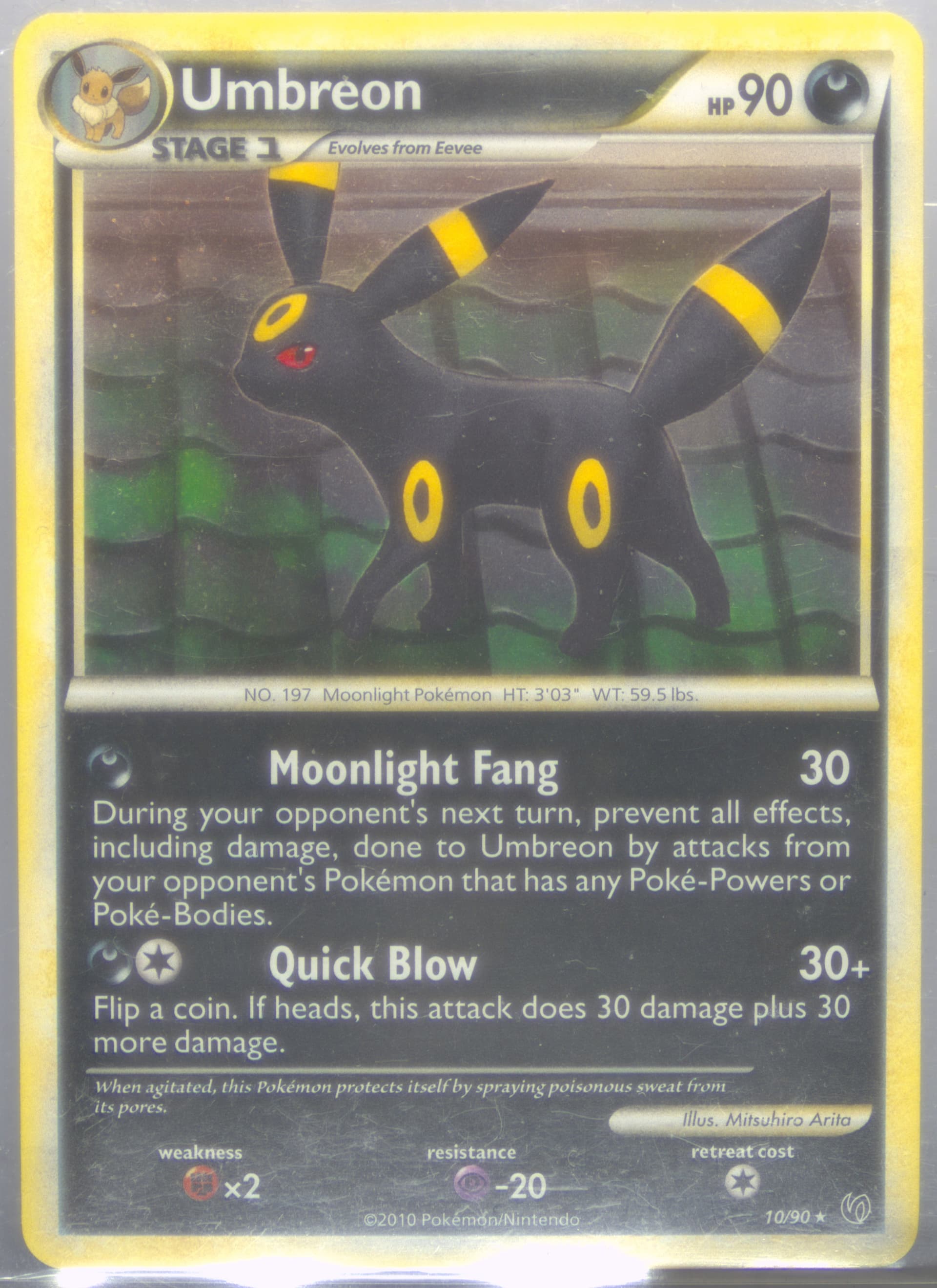 Umbreon Nightfall Theme Deck (10) 2010 Pokemon Heartgold & Soulsilver Undaunted
