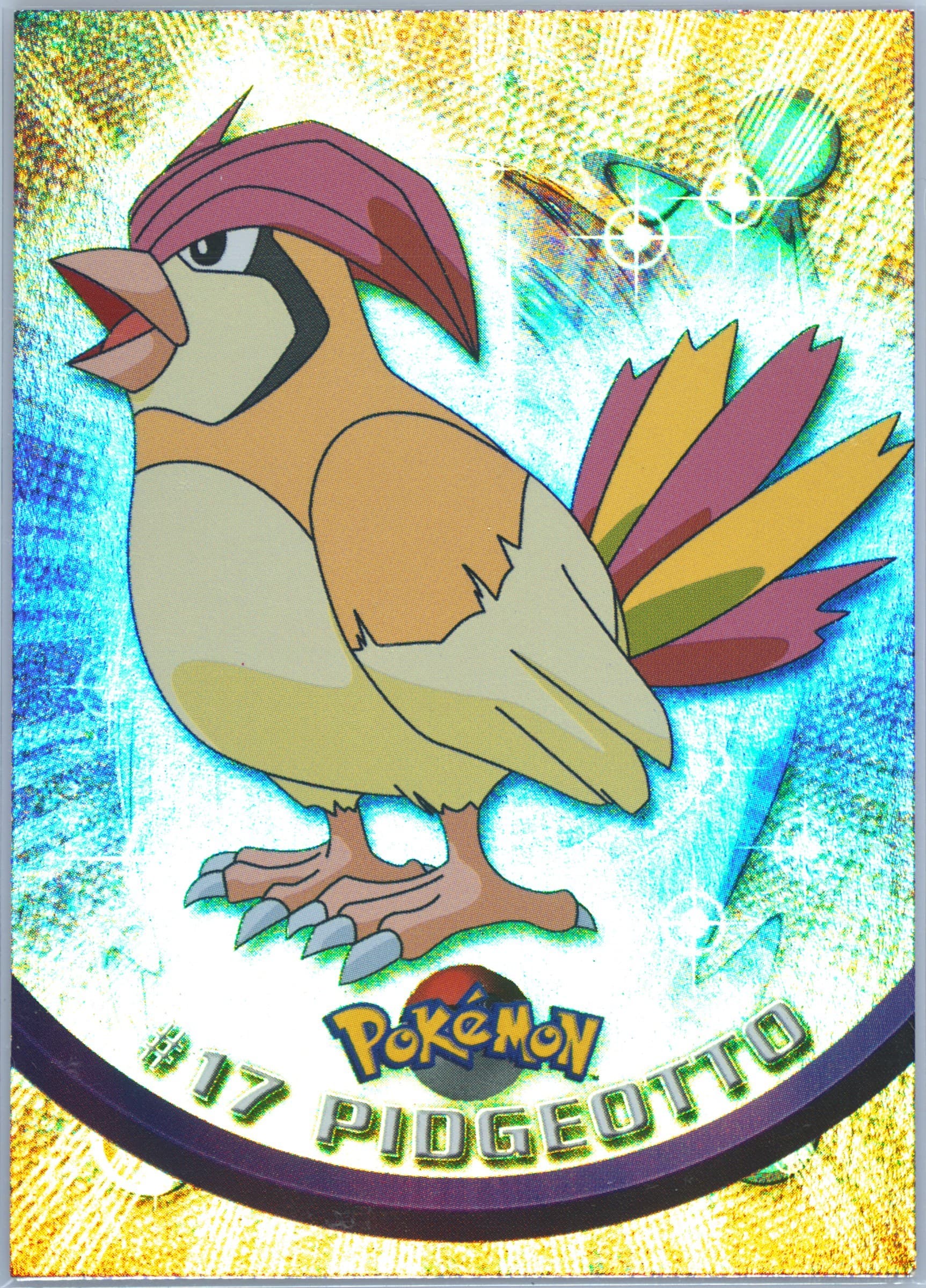 Pidgeotto Rainbow Foil (17) 1999 Topps Pokemon TV