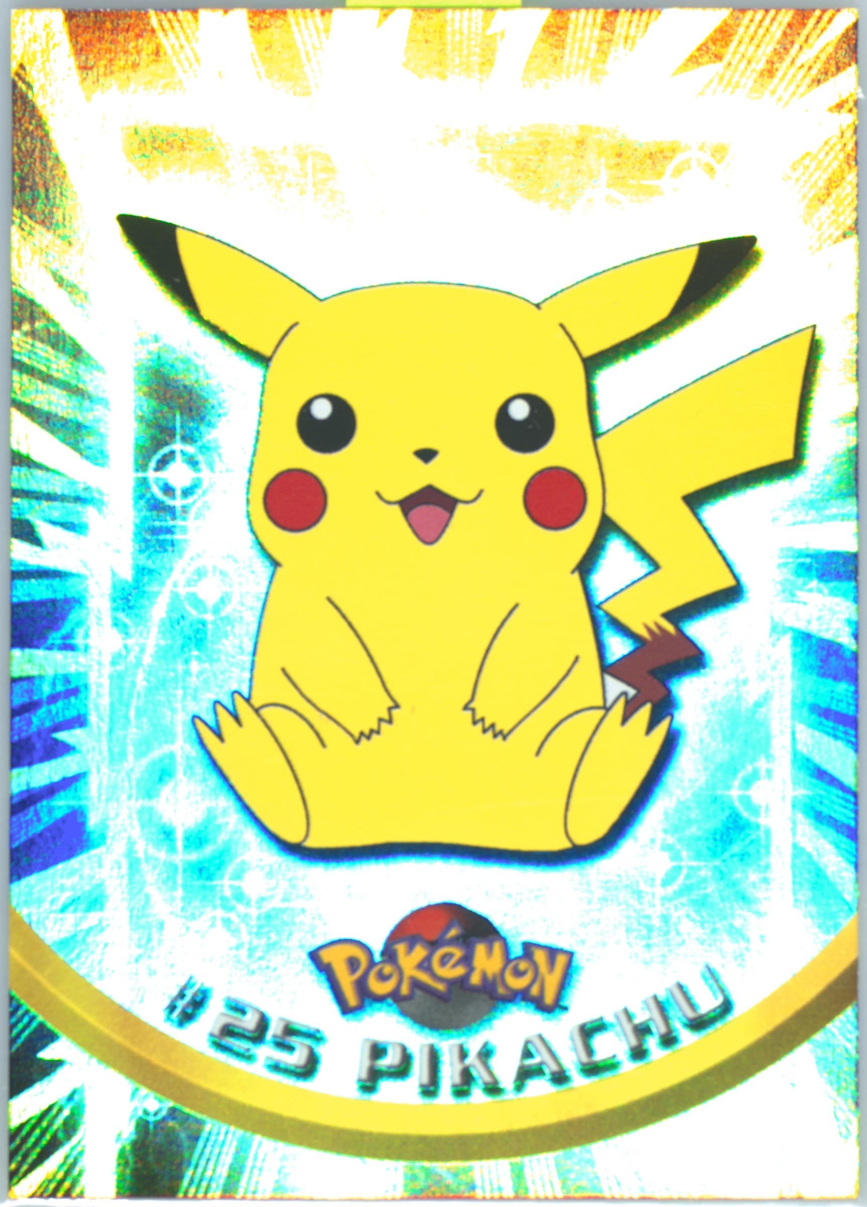 Pikachu Rainbow Foil (25) 1999 Topps Pokemon TV