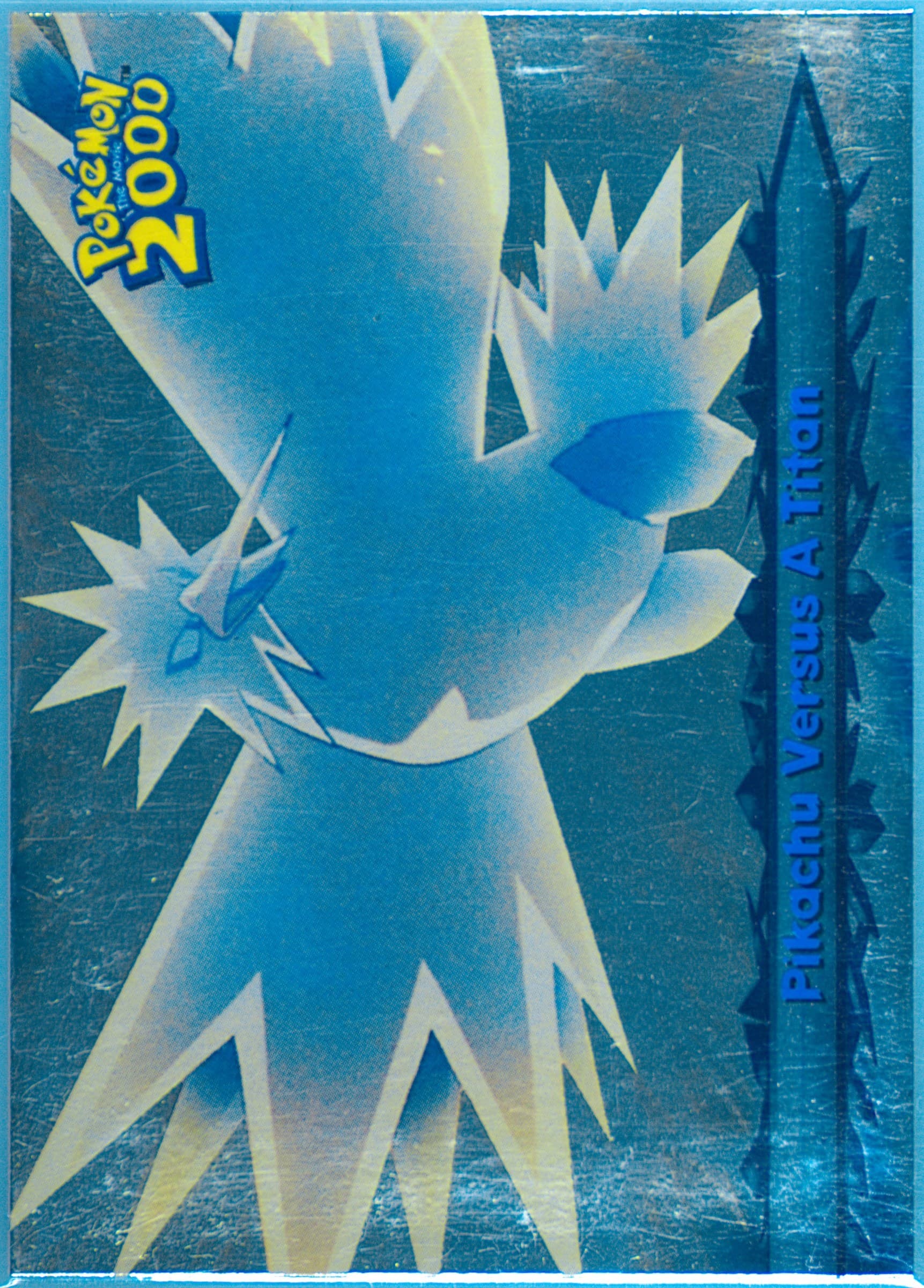 Pikachu Versus A Titan Foil (34) 2000 Topps Pokemon the Movie 2000