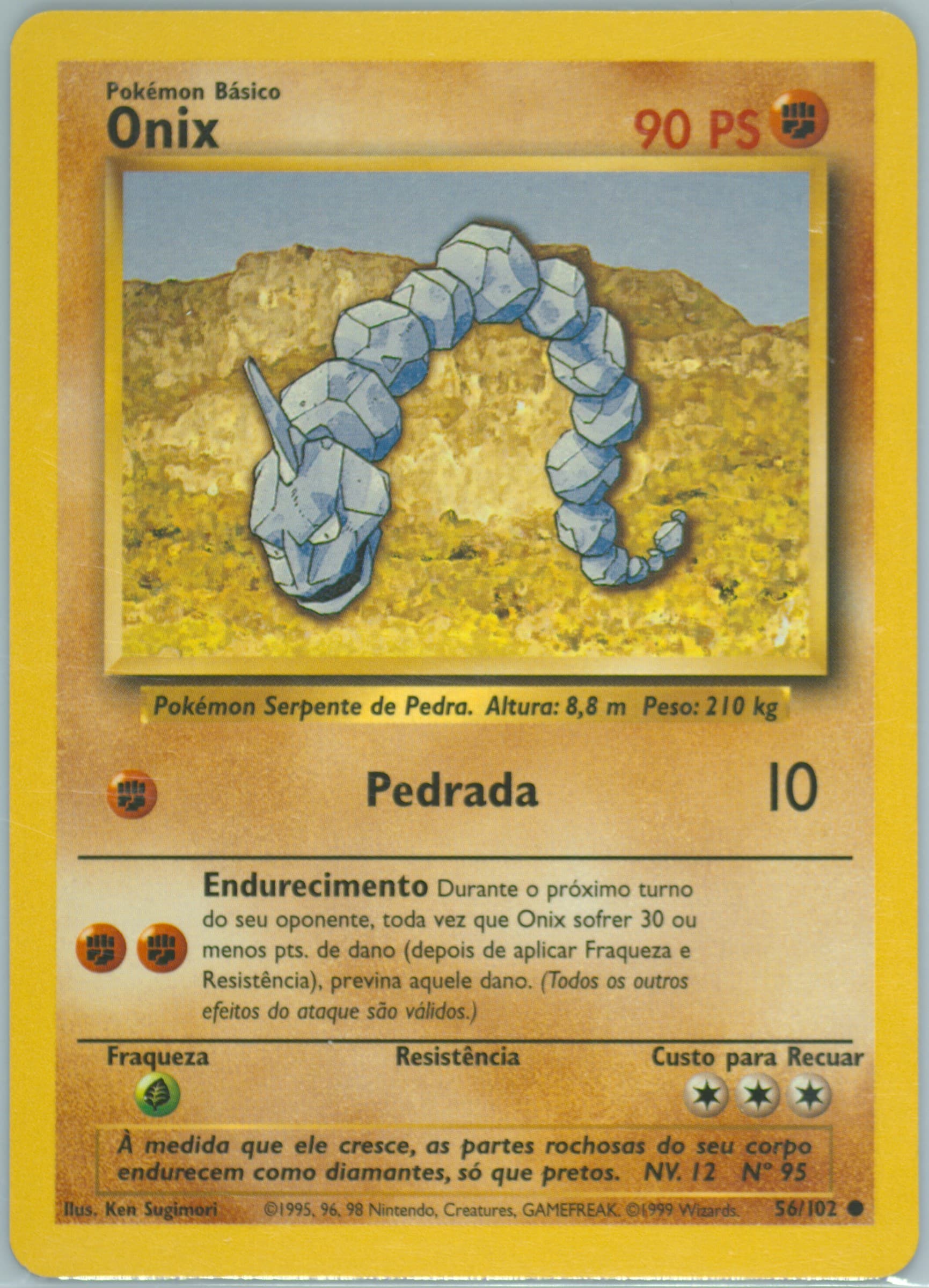 Onix (56) 1999 Pokemon Portuguese