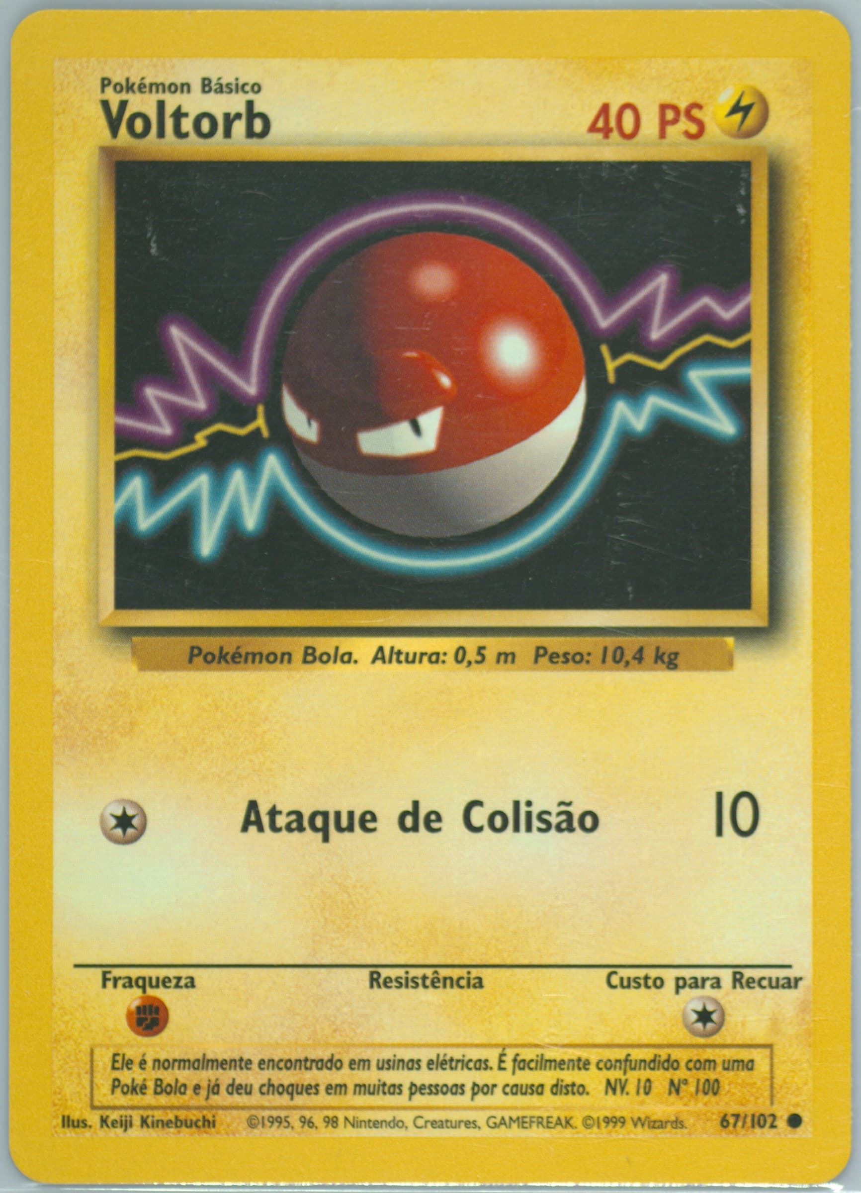 Voltorb (67) 1999 Pokemon Portuguese