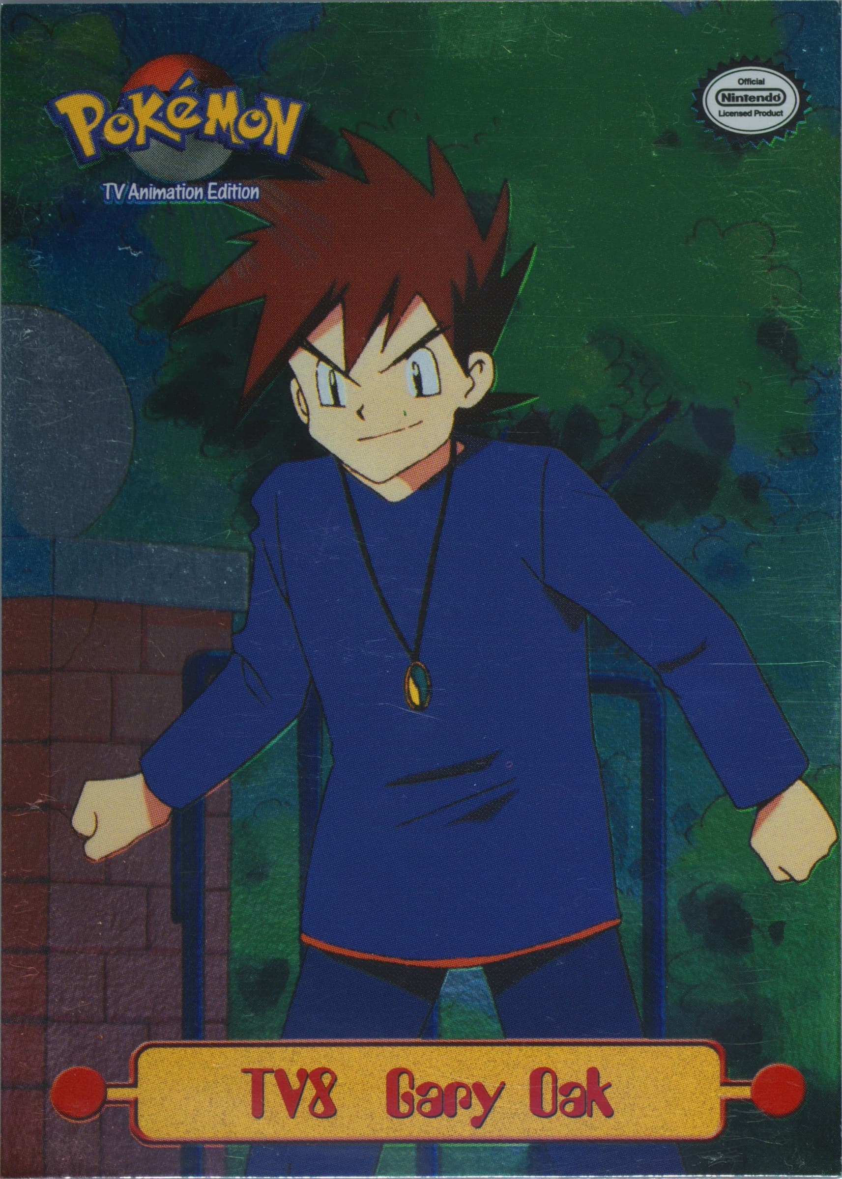 Gary Oak Foil (TV8) 1999 Topps Pokemon Series 1 Character Cards