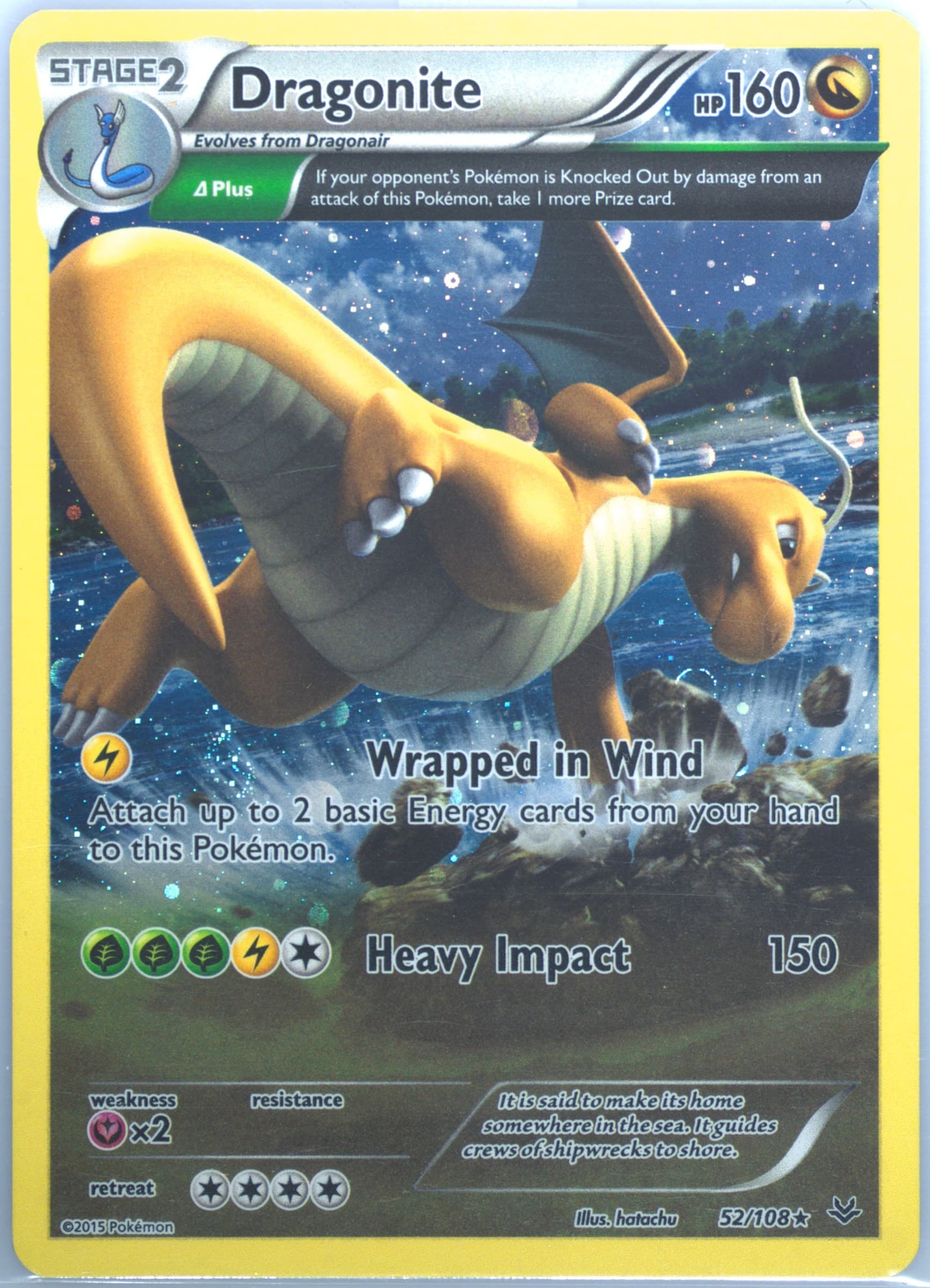 Dragonite-Holo 2016 Evolutions Blister (52) 2015 Pokemon XY Roaring Skies