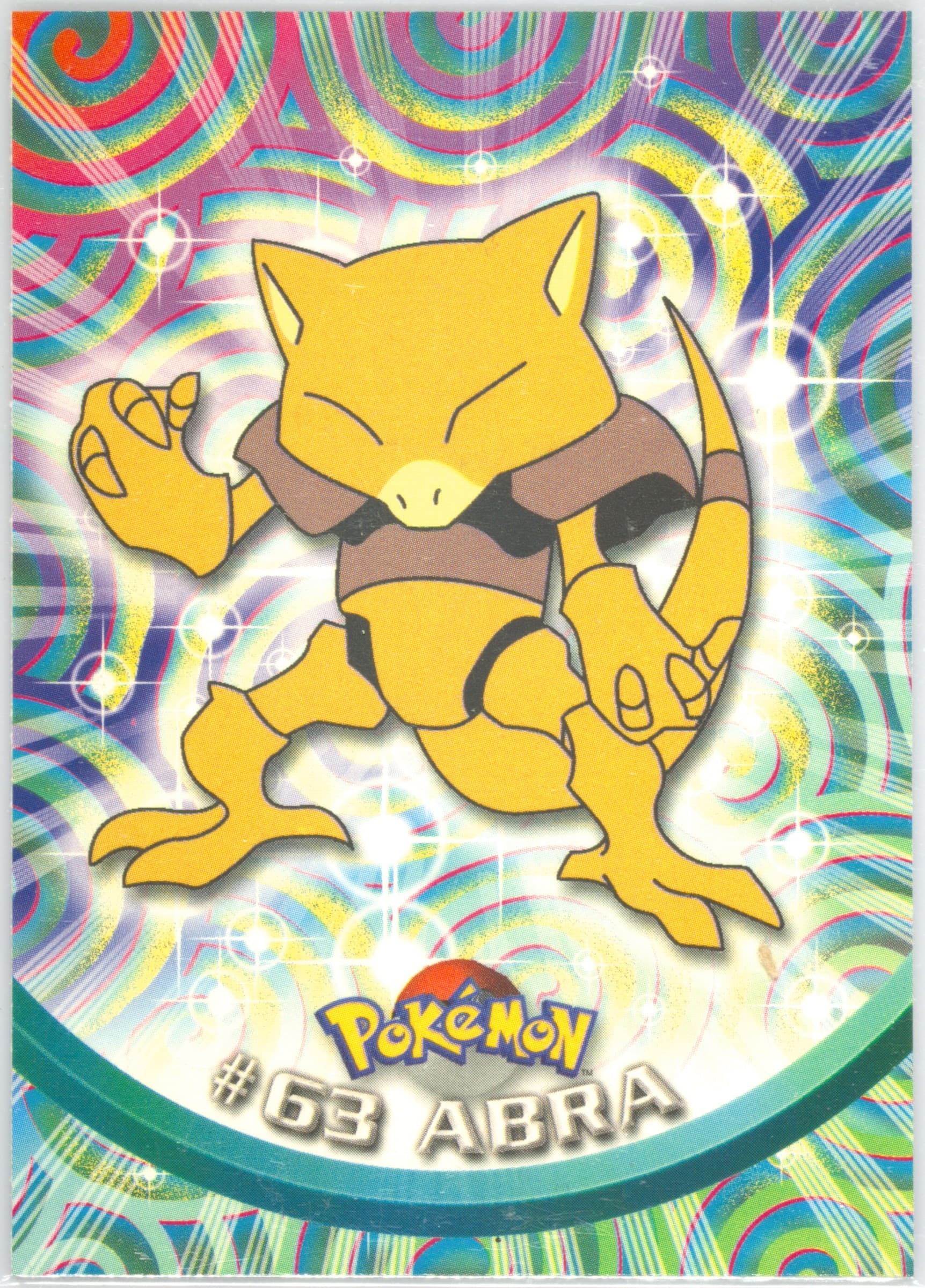 Abra (63) 1999 Topps Pokemon TV