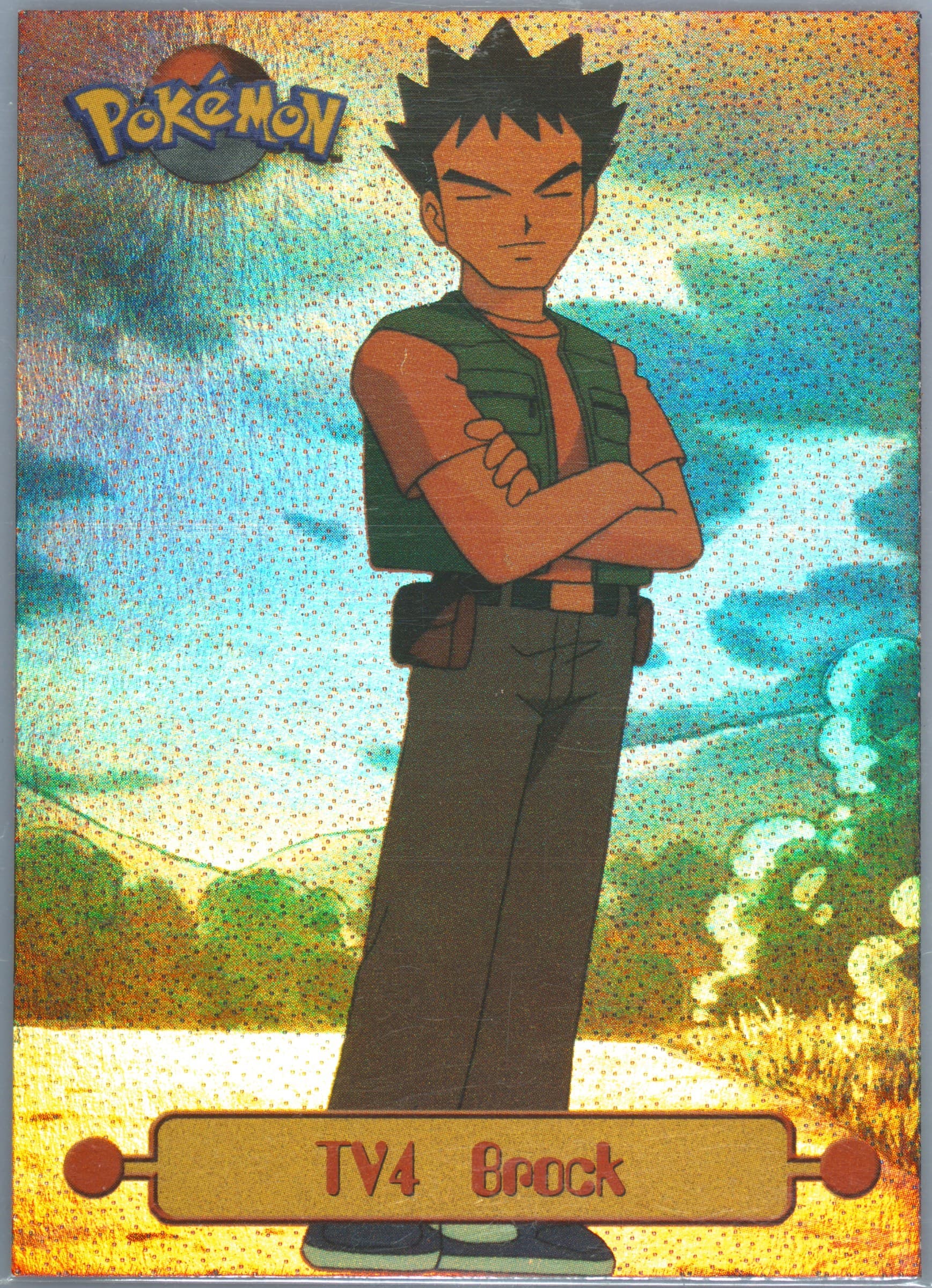 Brock Rainbow (TV4) 1999 Topps Pokemon Series 1 Character Cards
