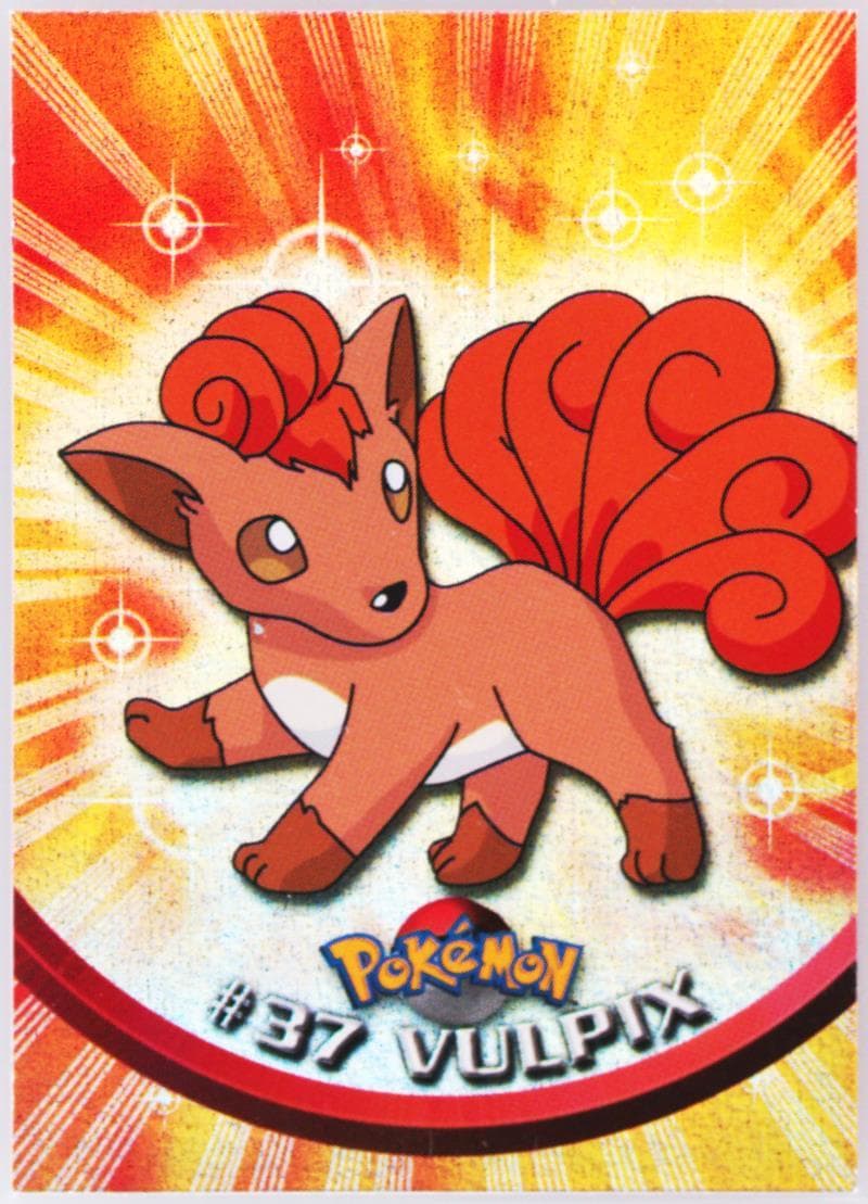Vulpix Rainbow Foil (37) 1999 Topps Pokemon TV
