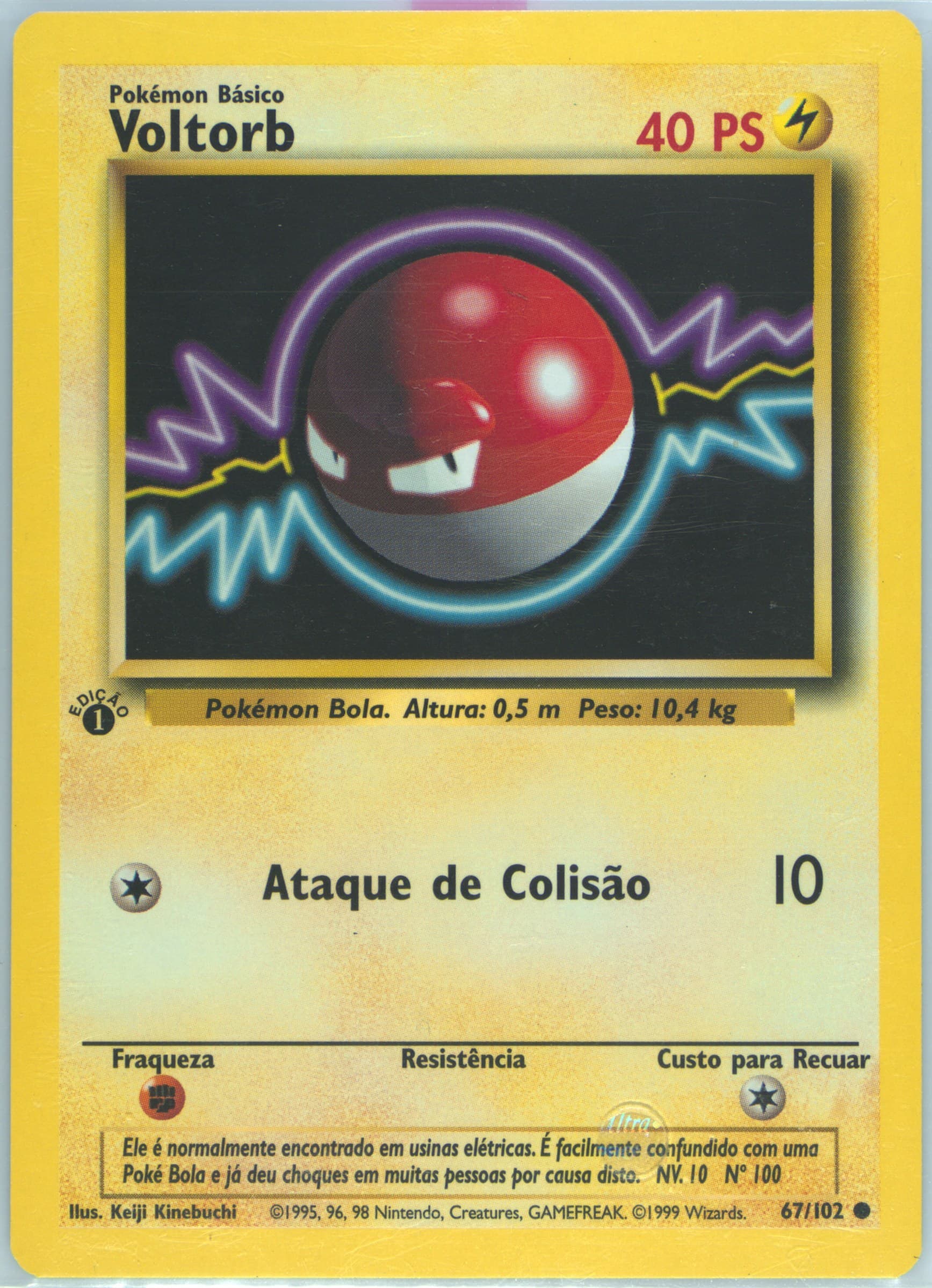 Voltorb 1st Edition (67) 1999 Pokemon Portuguese