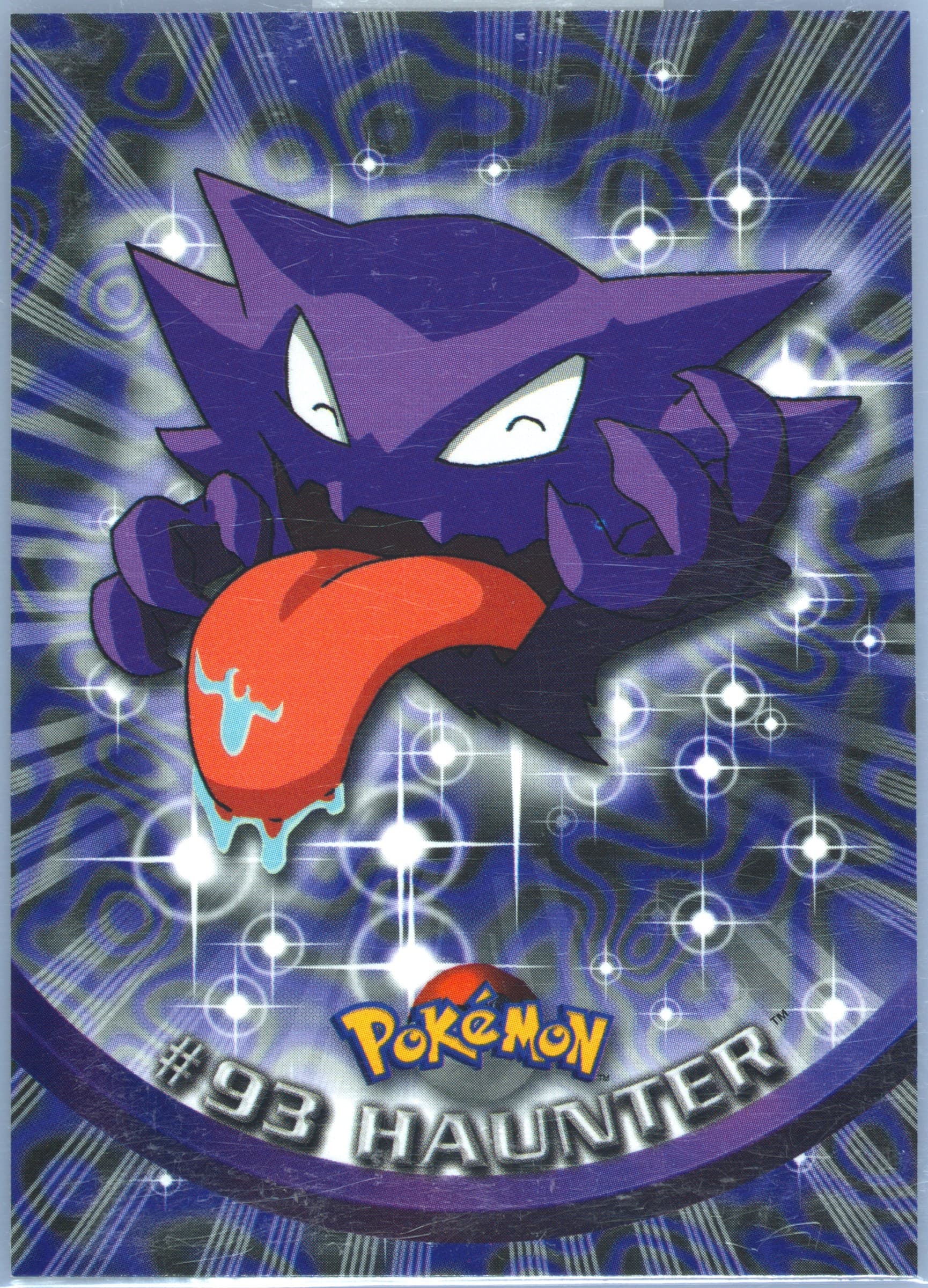 Haunter (93) 2000 Topps Pokemon TV Animation Series 2