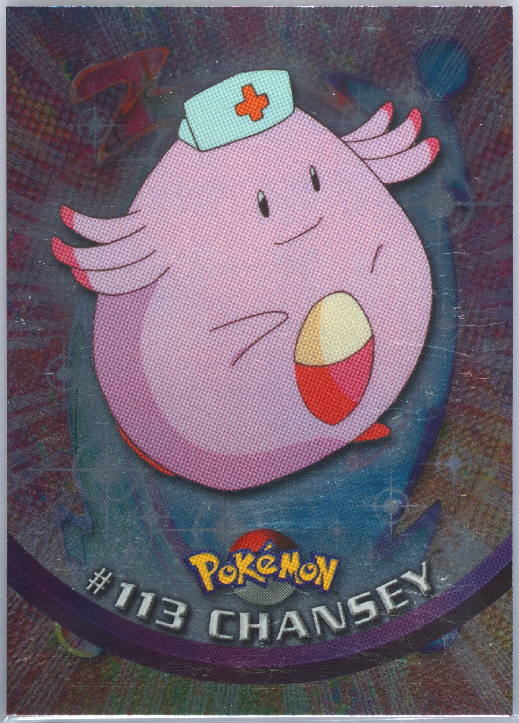 Chansey Foil (113) 2000 Topps Pokemon TV Animation Series 2