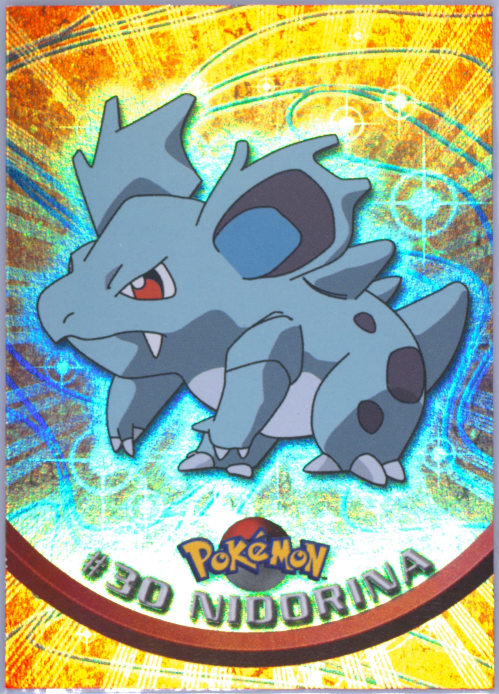 Nidorina Rainbow Foil (30) 1999 Topps Pokemon TV
