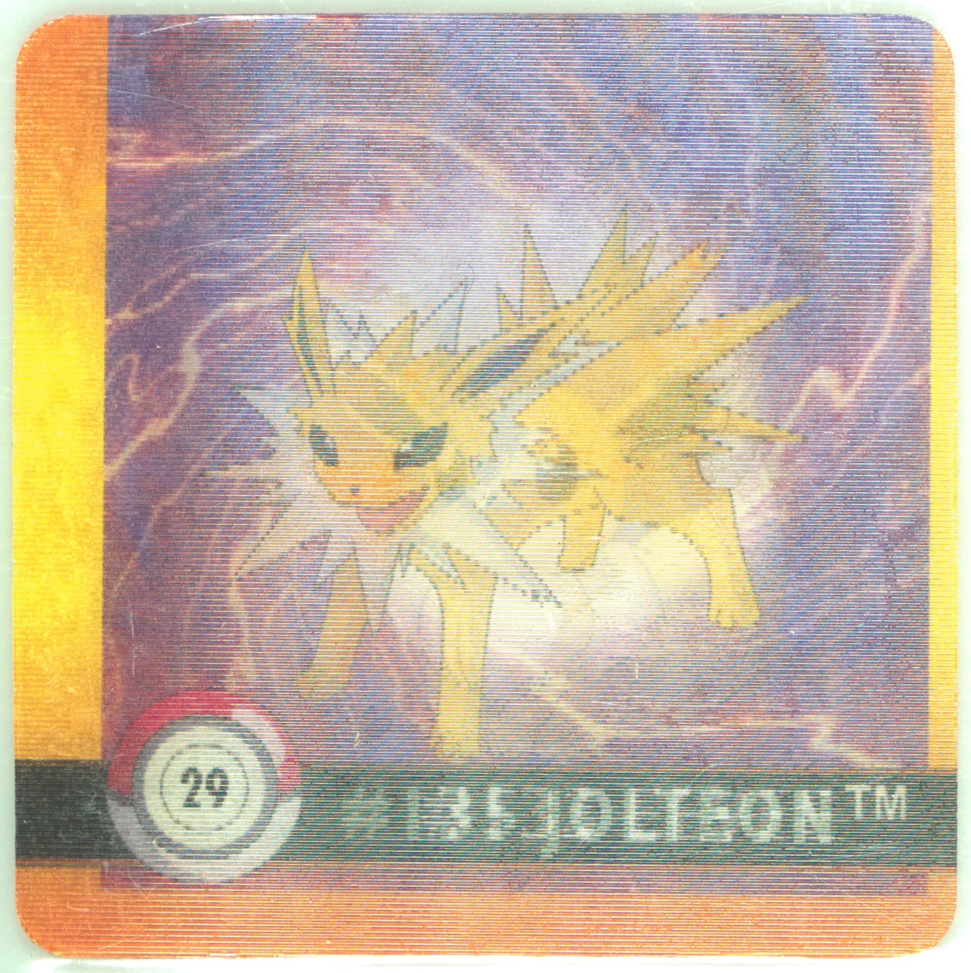 Eevee/Jolteon (29) 1999 Pokemon Action Flipz Premier Edition