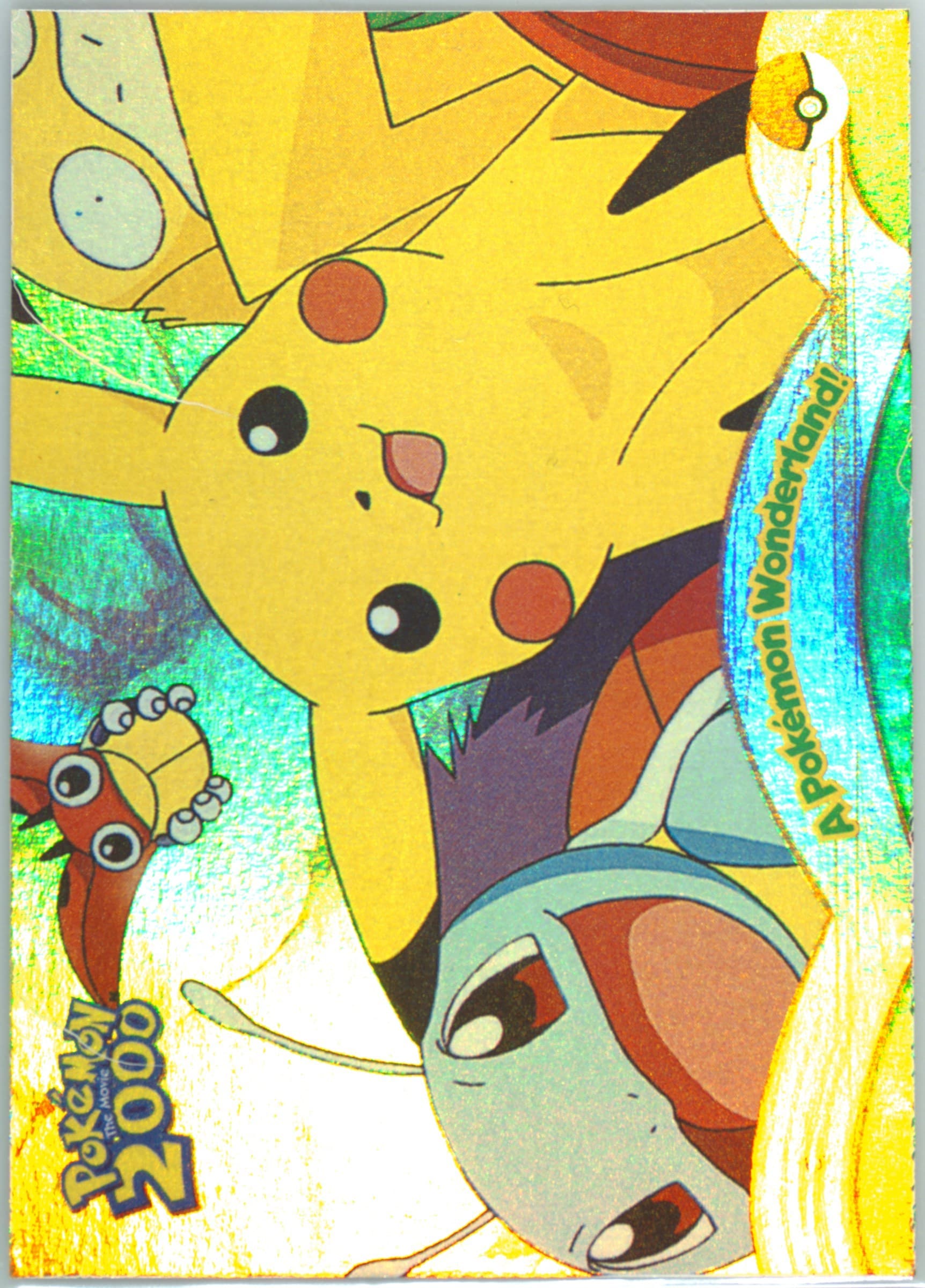 A Pokemon Wonderland! Rainbow Foil (3) 2000 Topps Pokemon the Movie 2000