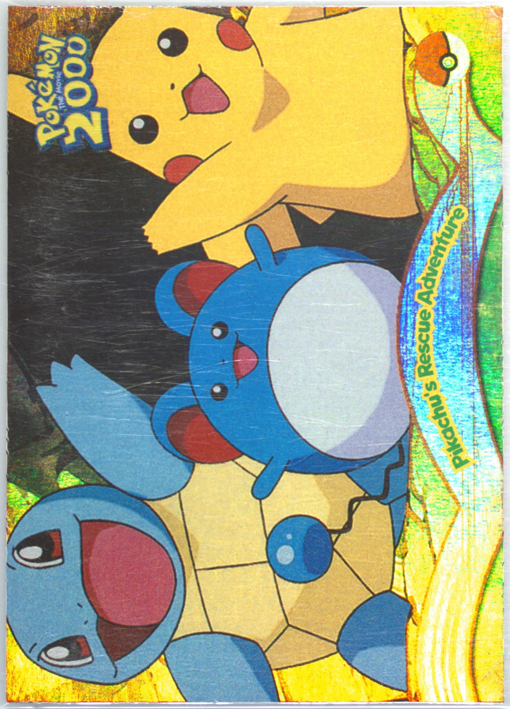 Pikachu's Rescue Adventure Rainbow Foil (12) 2000 Topps Pokemon the Movie 2000