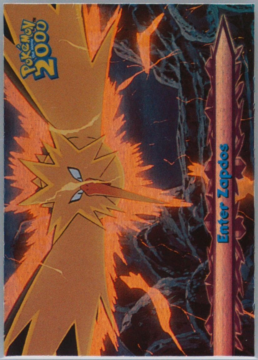 Enter Zapdos Rainbow Foil (33) 2000 Topps Pokemon the Movie 2000