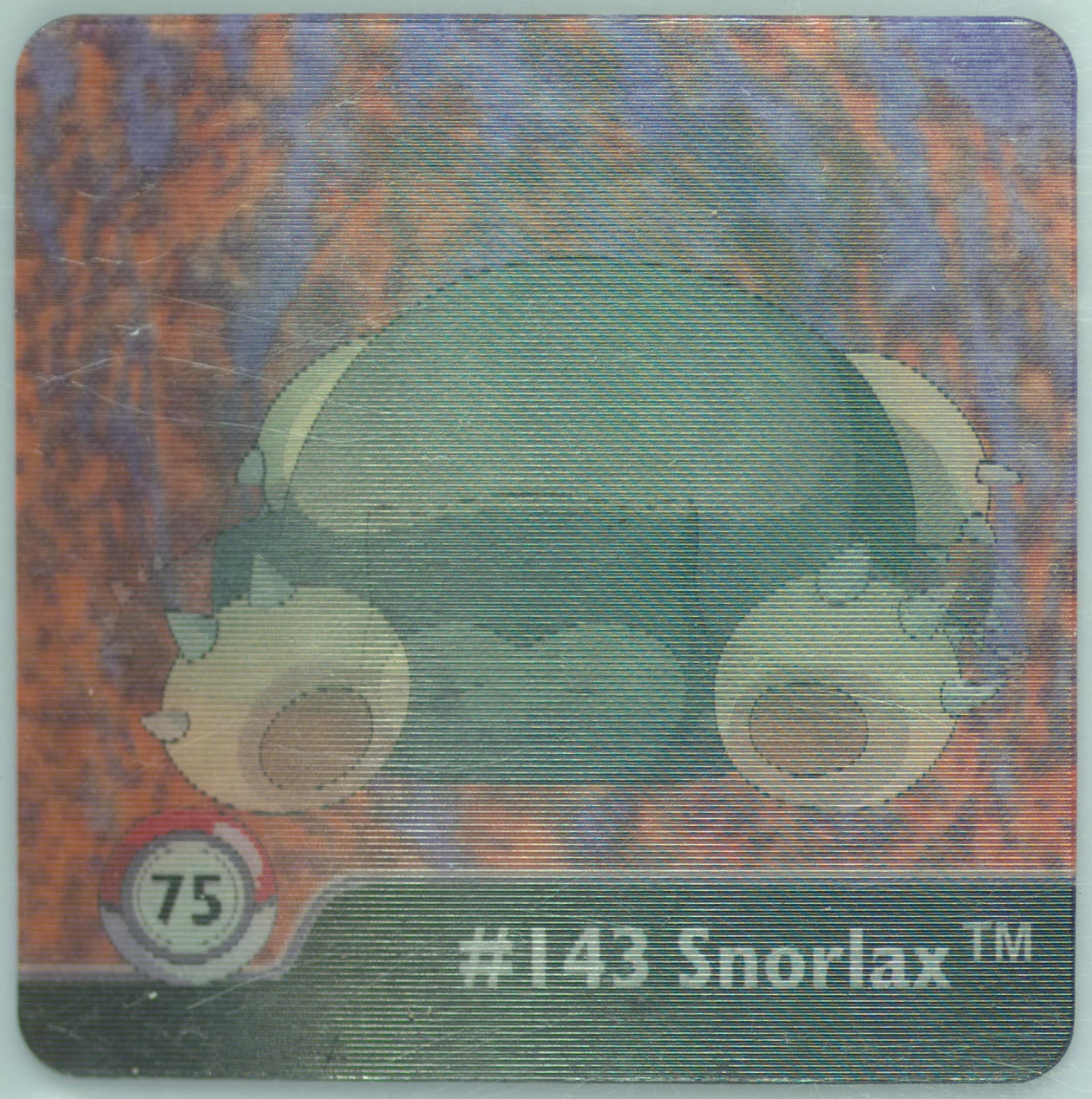 Snorlax (75) 1999 Pokemon Action Flipz Series One