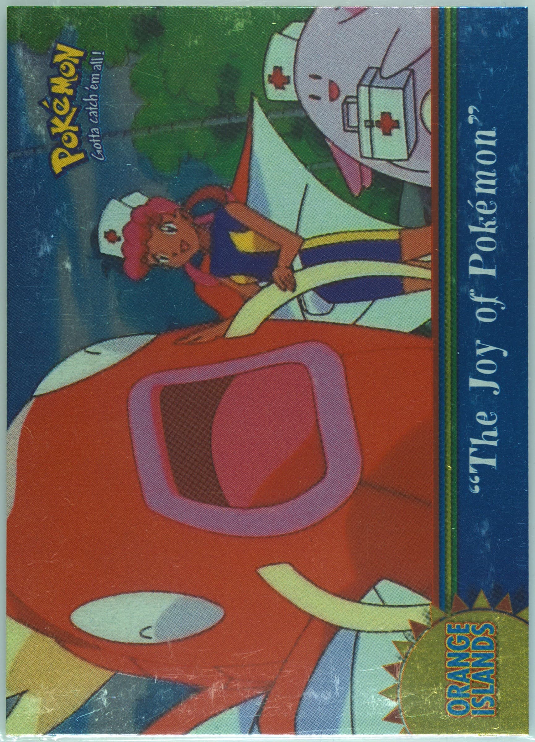 The Joy of Pokemon Foil (OR9) 2000 Topps Pokemon TV Animation Series 3 Orange Islands