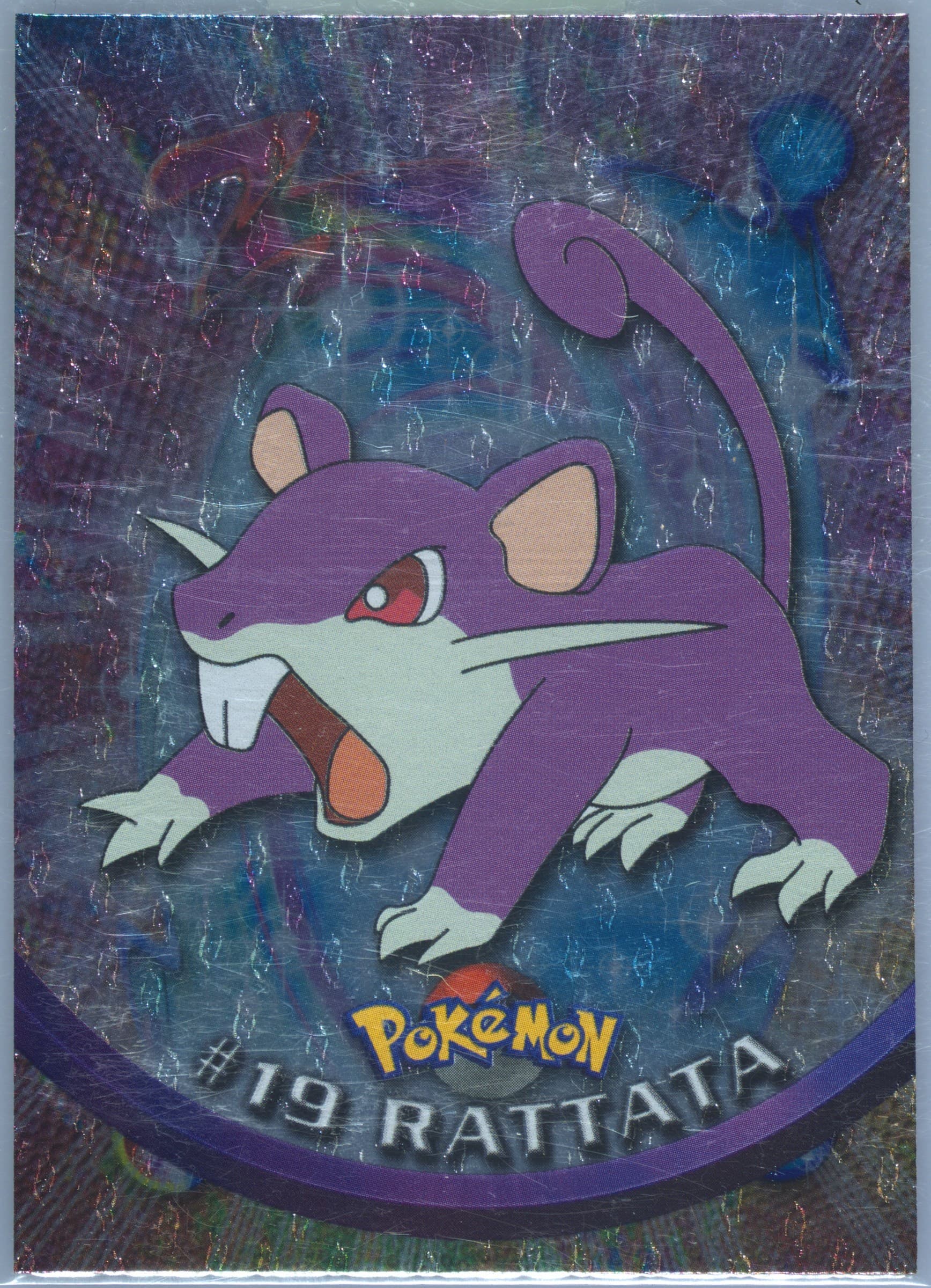 Rattata Foil (19) 1999 Topps Pokemon TV
