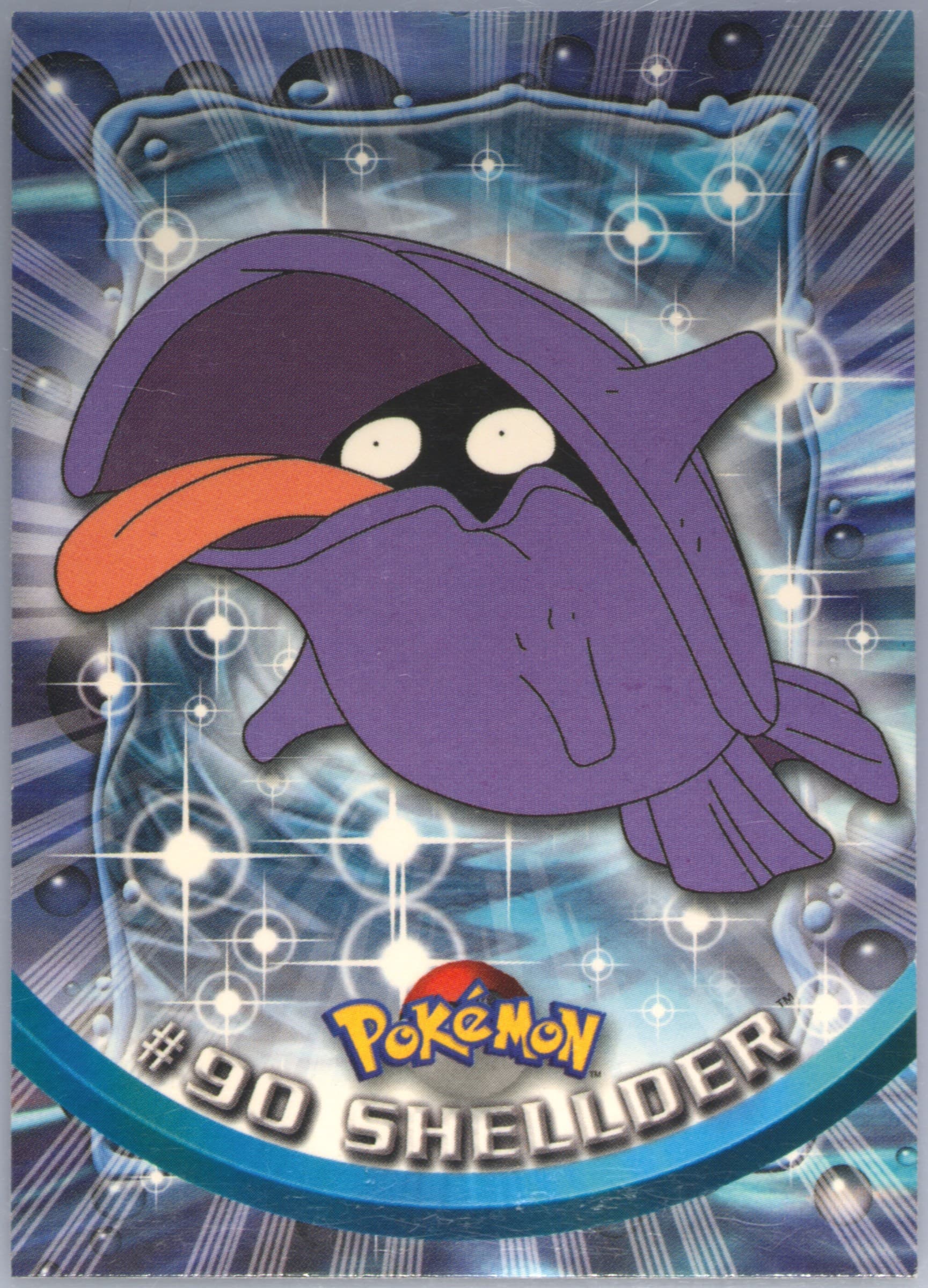 Shellder (90) 2000 Topps Pokemon TV Animation Series 2