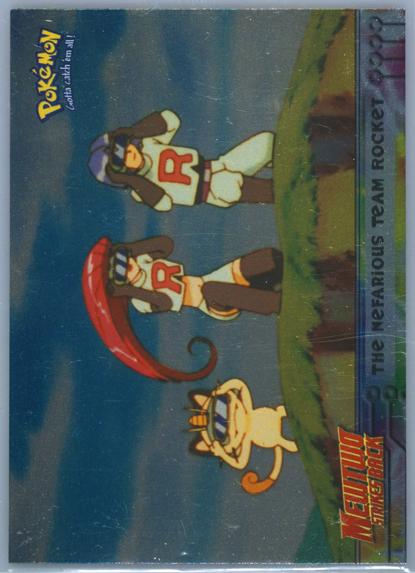 Movie Edition The Nefarious Team Rocket-Foil (12) 1999 Topps Pokemon the Movie Edt