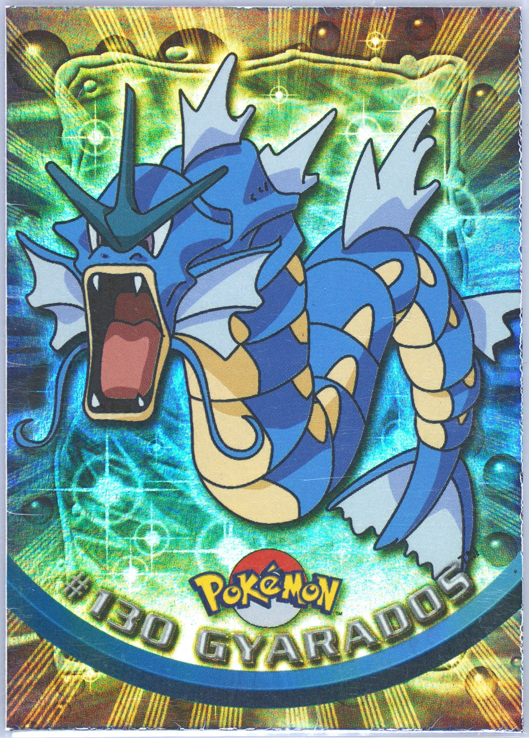 Gyarados Rainbow Foil (130) 2000 Topps Pokemon TV Animation Series 3