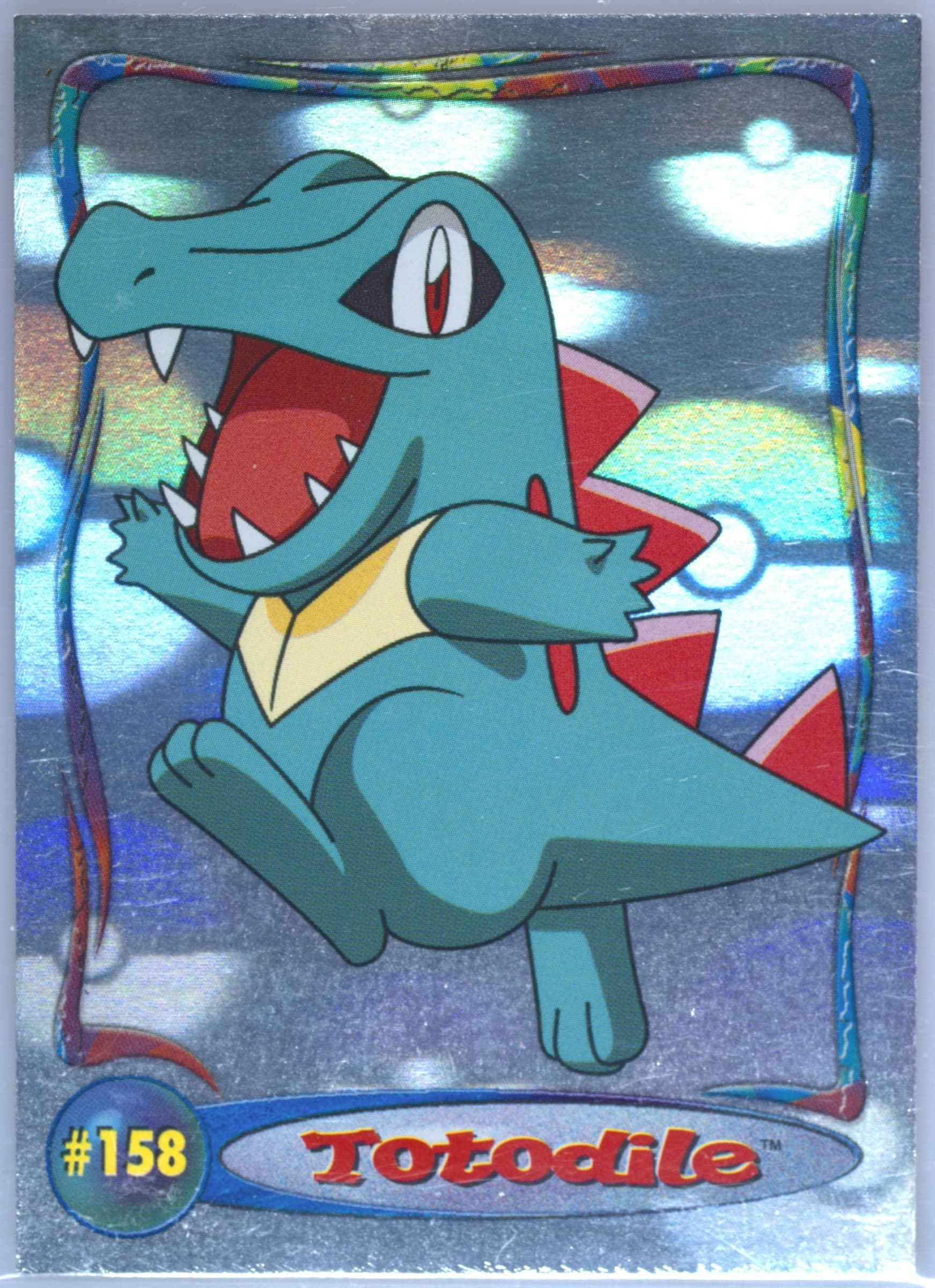 Totodile (3) 2001 Topps Pokemon Johto Series 1 Hologram Cards