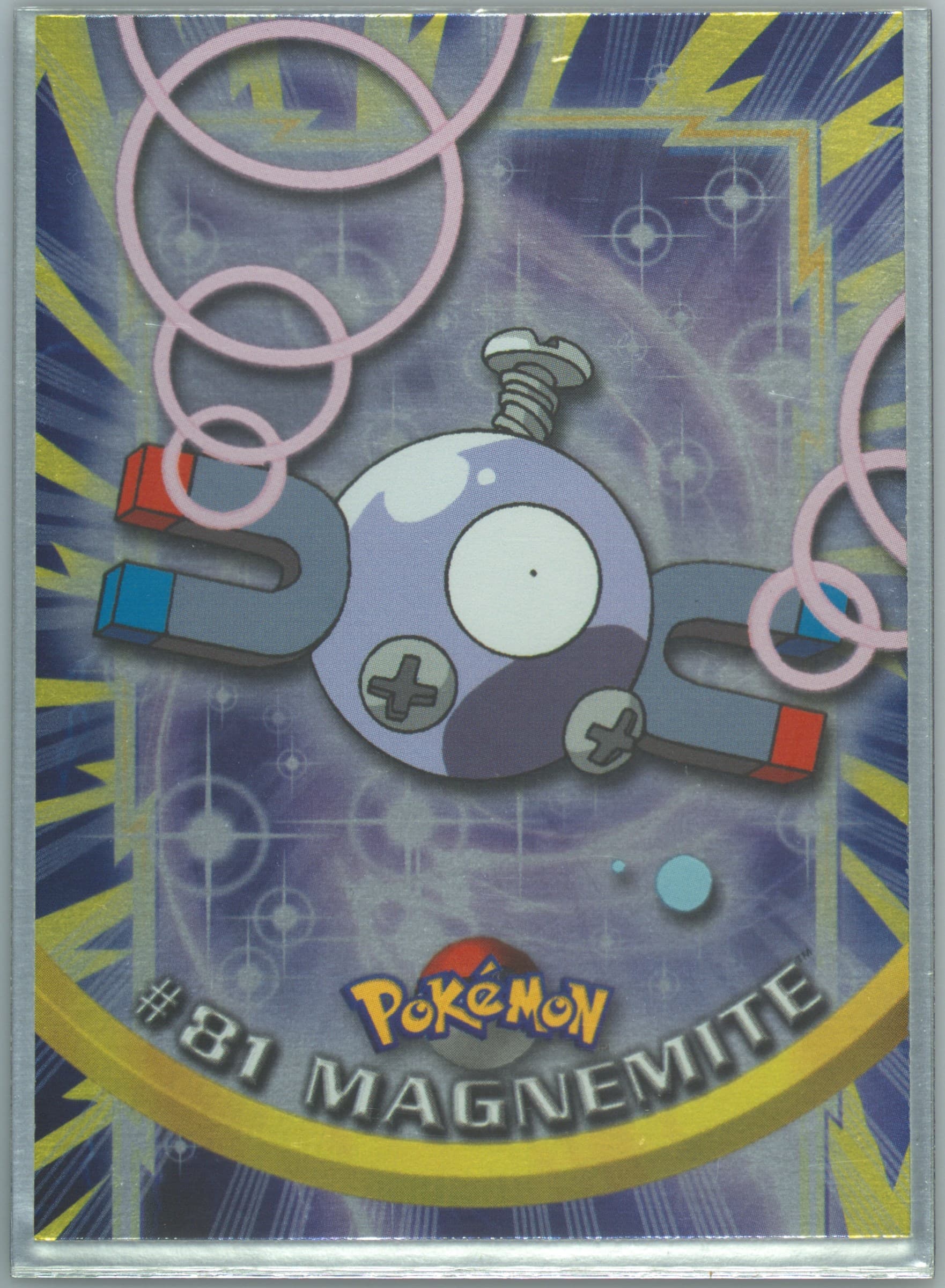 Magnemite Foil (81) 2000 Topps Pokemon TV Animation Series 2