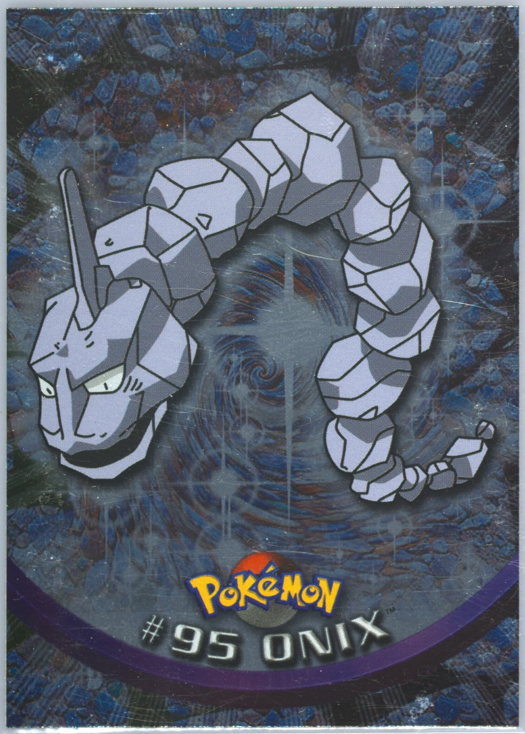 Onix Foil (95) 2000 Topps Pokemon TV Animation Series 2