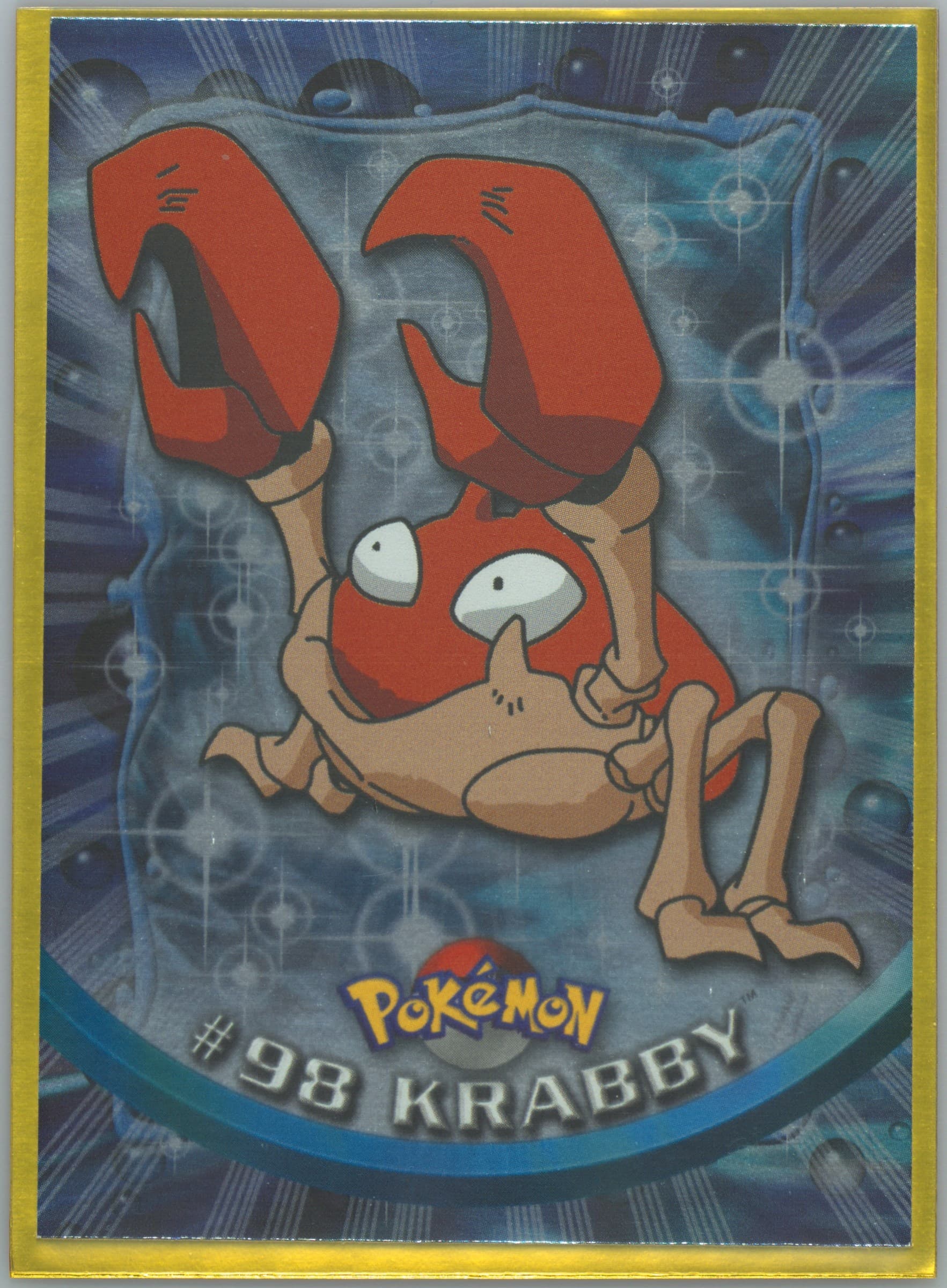 Krabby Foil (98) 2000 Topps Pokemon TV Animation Series 2