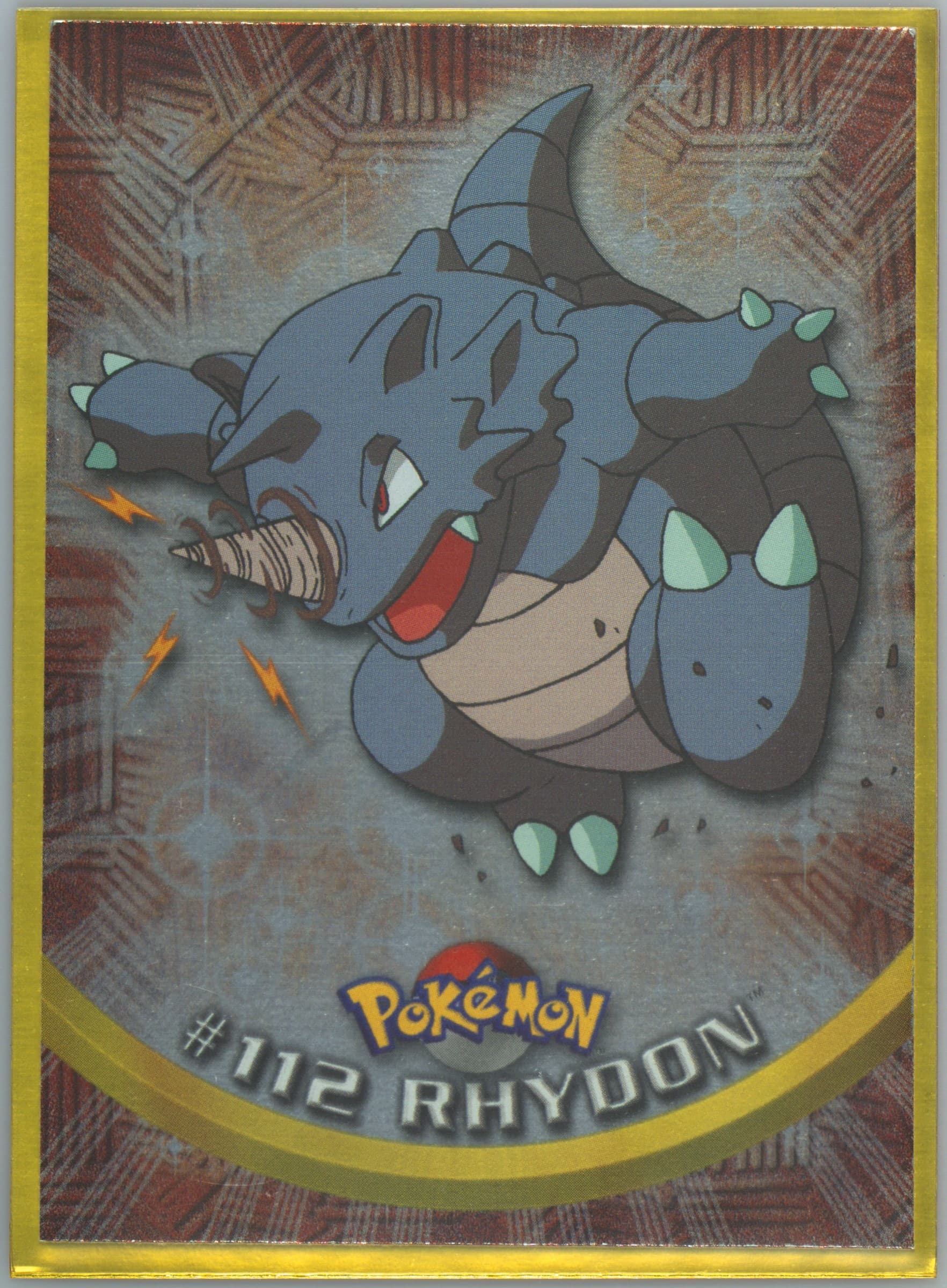 Rhydon Foil (112) 2000 Topps Pokemon TV Animation Series 2