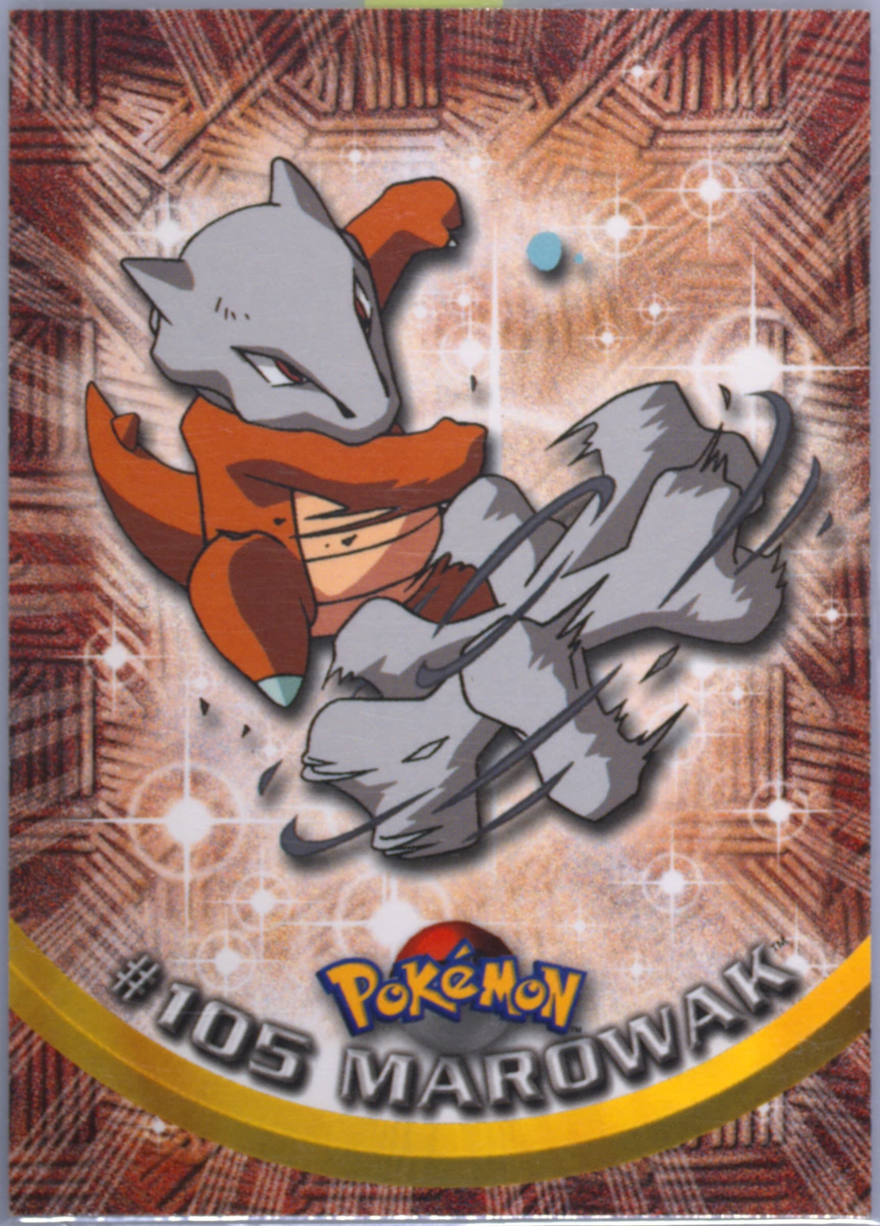 Marowak (105) 2000 Topps Pokemon TV Animation Series 2