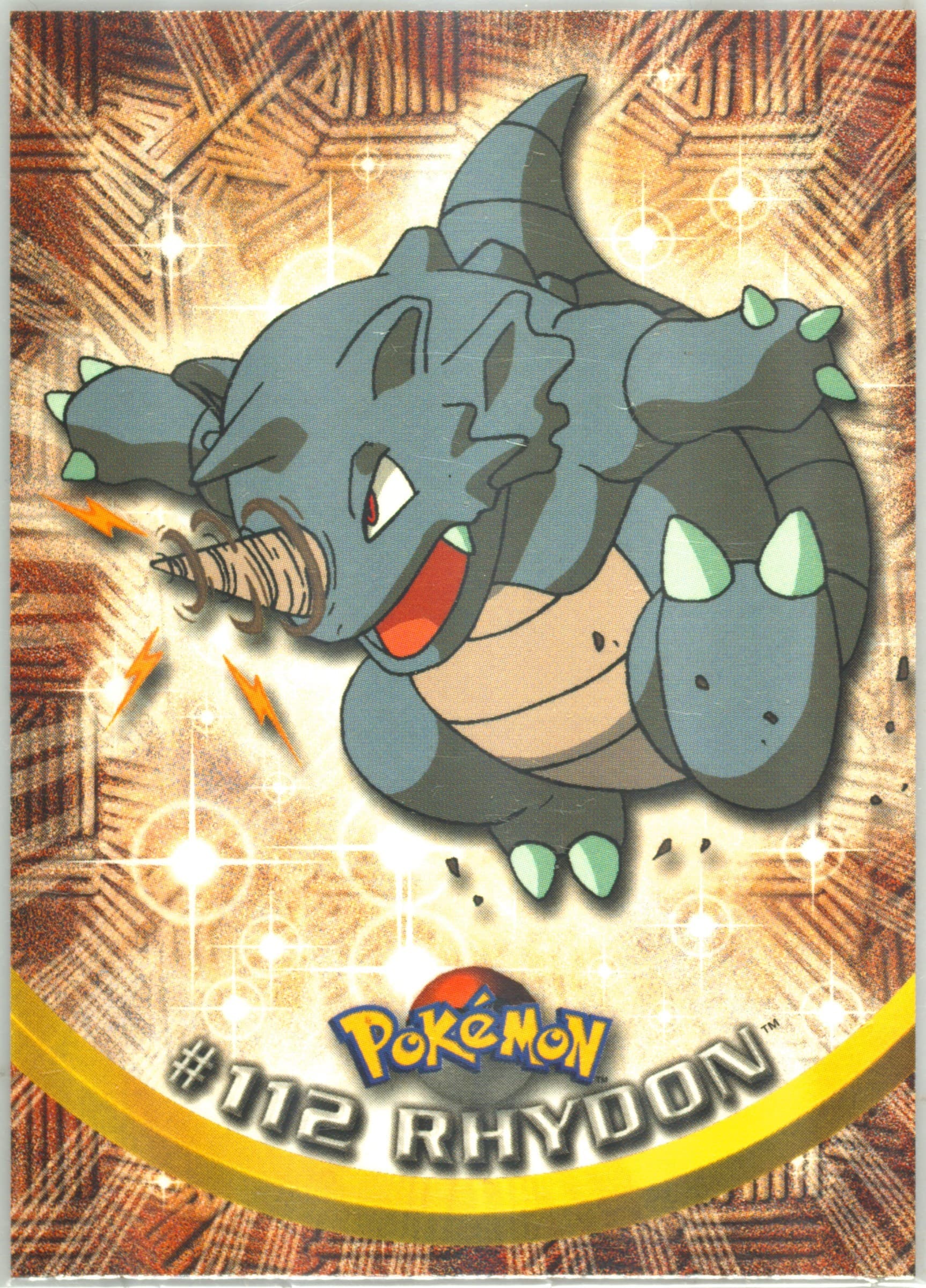 Rhydon (112) 2000 Topps Pokemon TV Animation Series 2