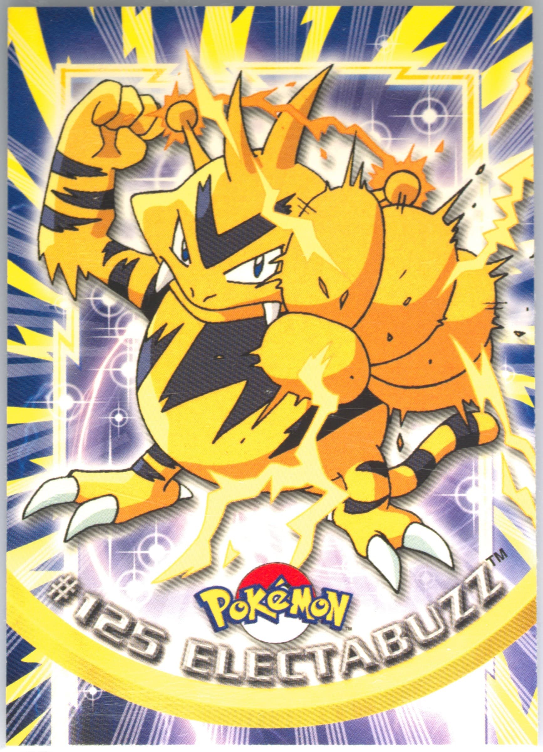 Electabuzz (125) 2000 Topps Pokemon TV Animation Series 3