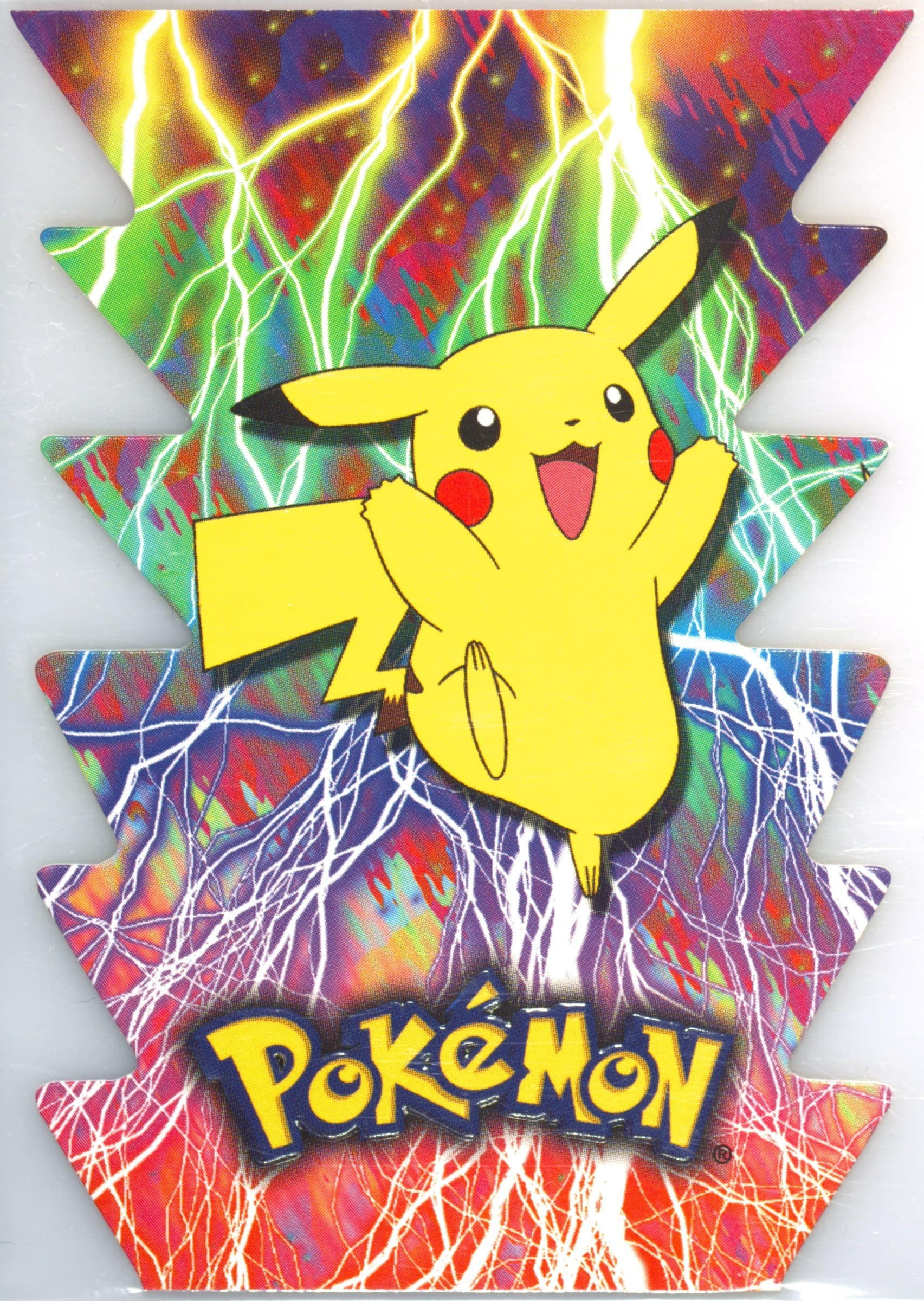 Pikachu (5) 2001 Topps Pokemon Johto League Champions Die-Cut Embossed