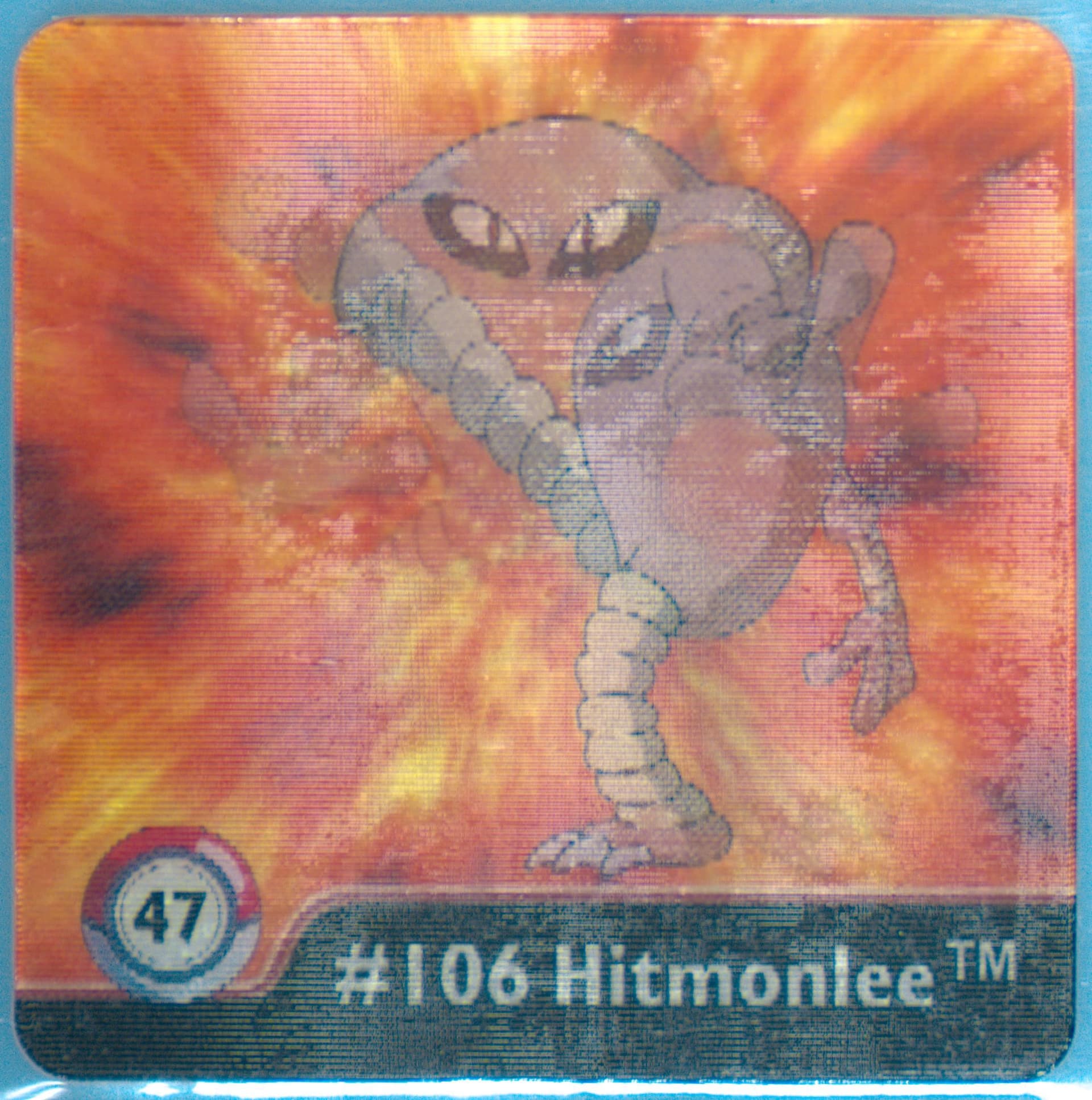 Hitmonlee (47) 1999 Pokemon Action Flipz Series One