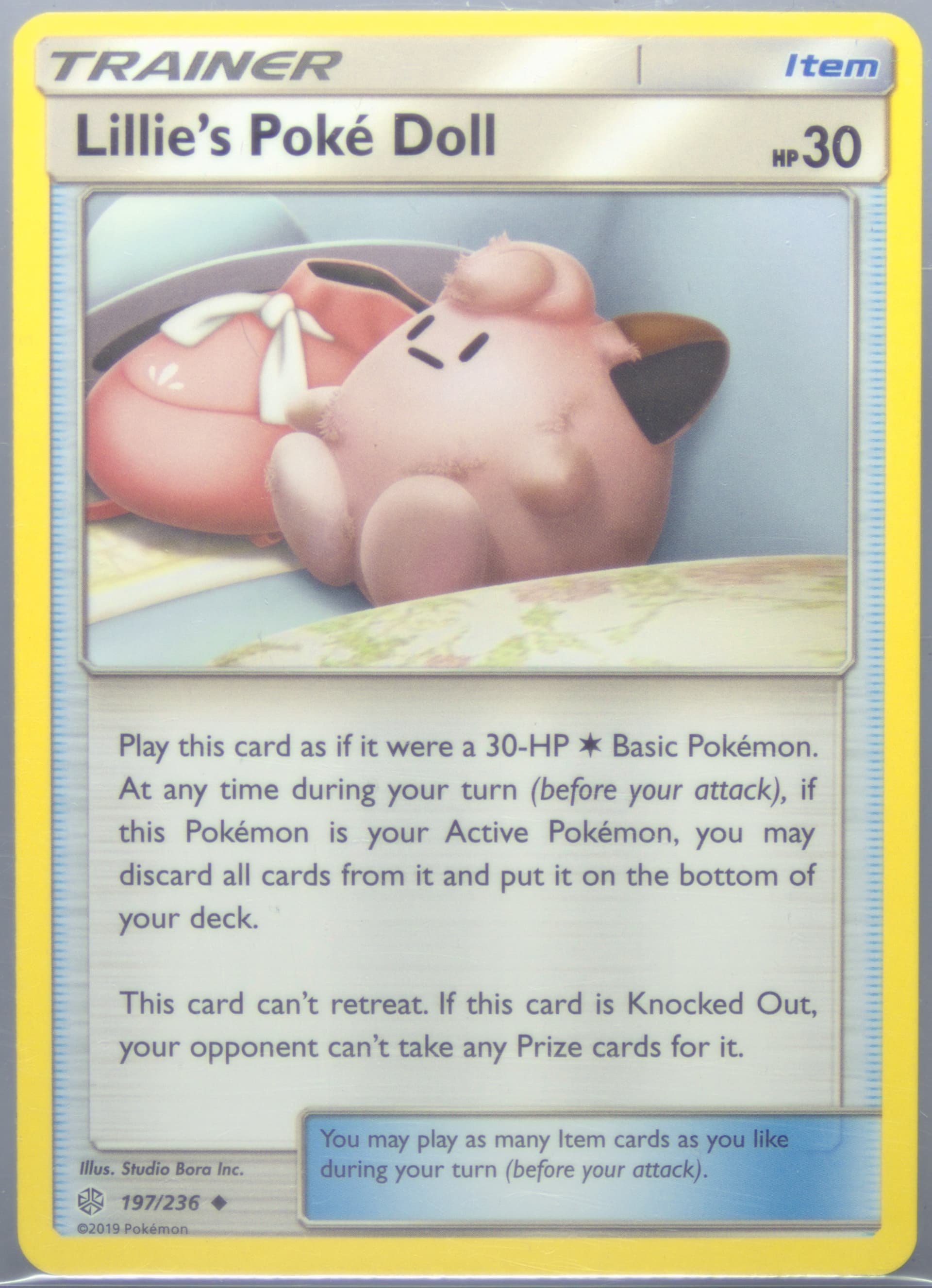 Lillie's Poke Doll (197) 2019 Pokemon Sun & Moon Cosmic Eclipse