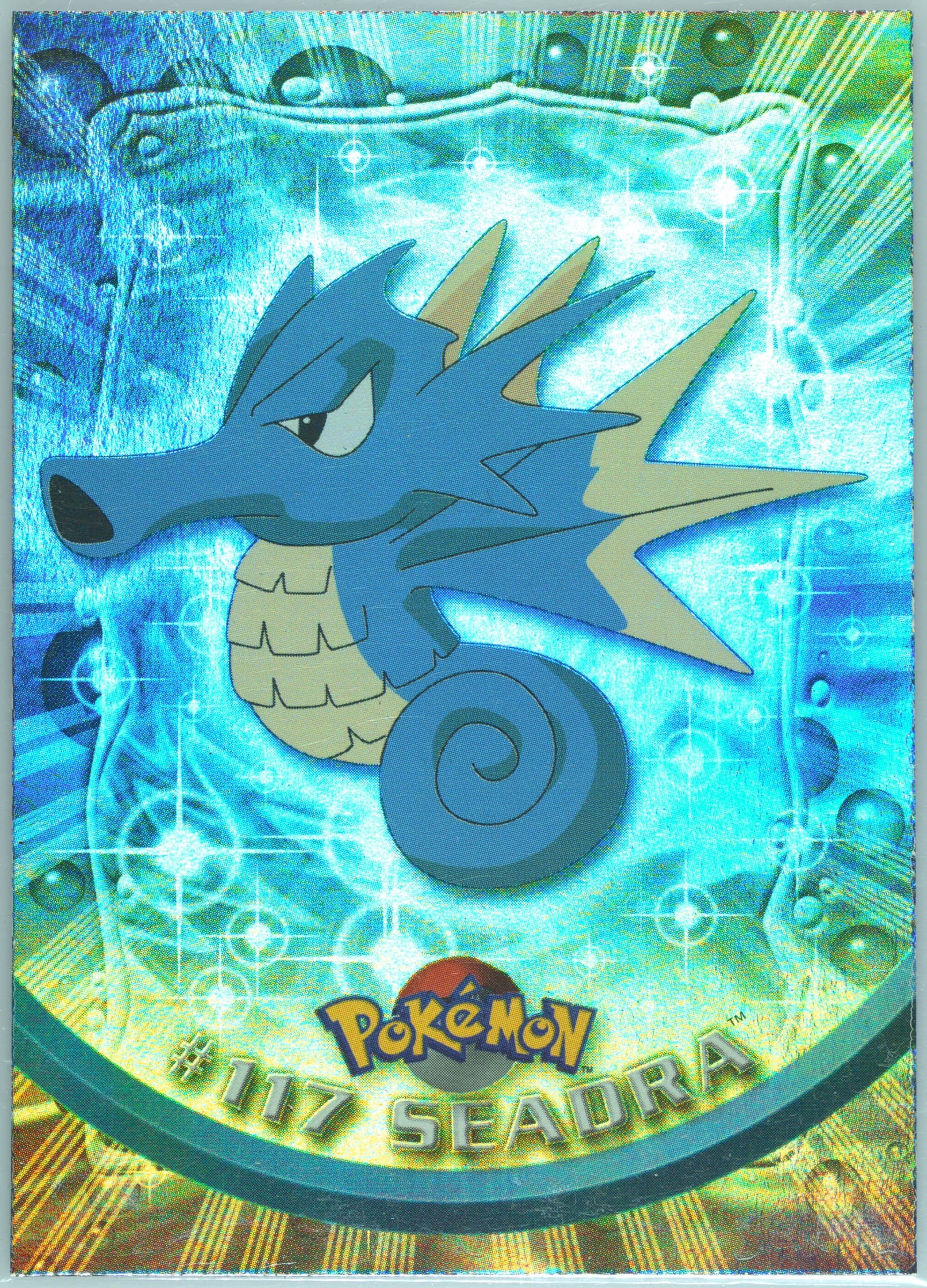 Seadra Rainbow Foil (117) 2000 Topps Pokemon TV Animation Series 2