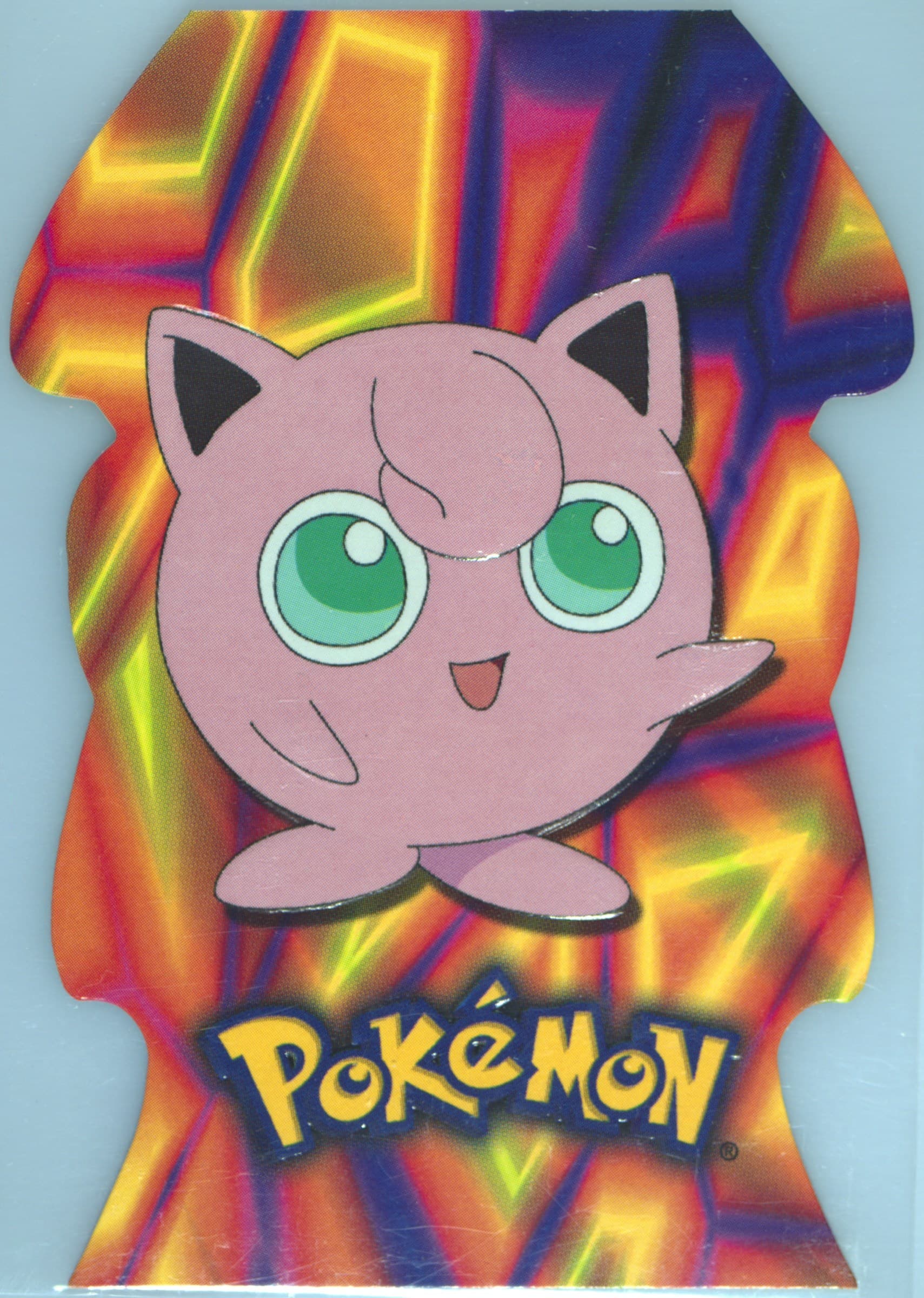 Jigglypuff (11) 2001 Topps Pokemon Johto League Champions Die-Cut Embossed